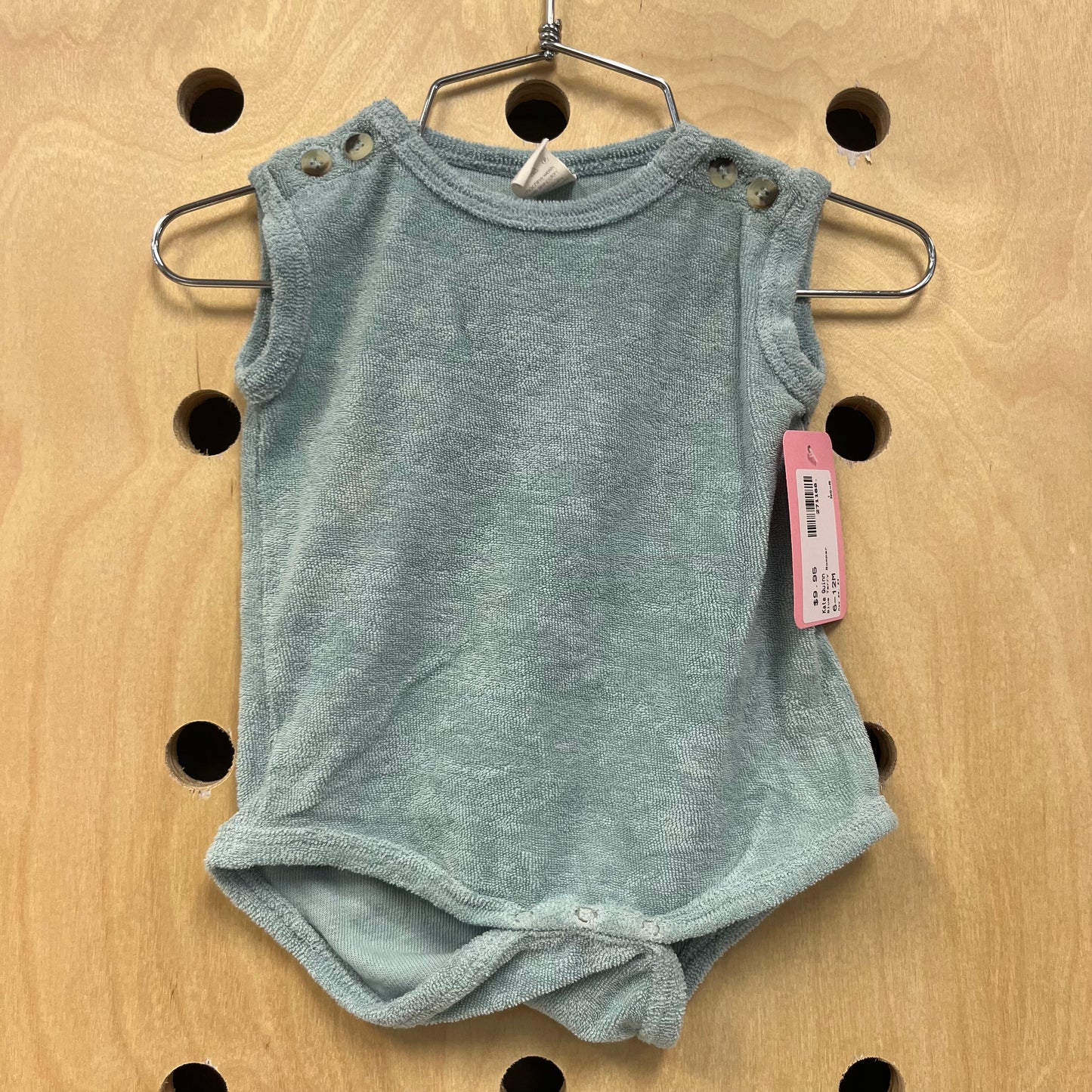 Blue Terry Romper