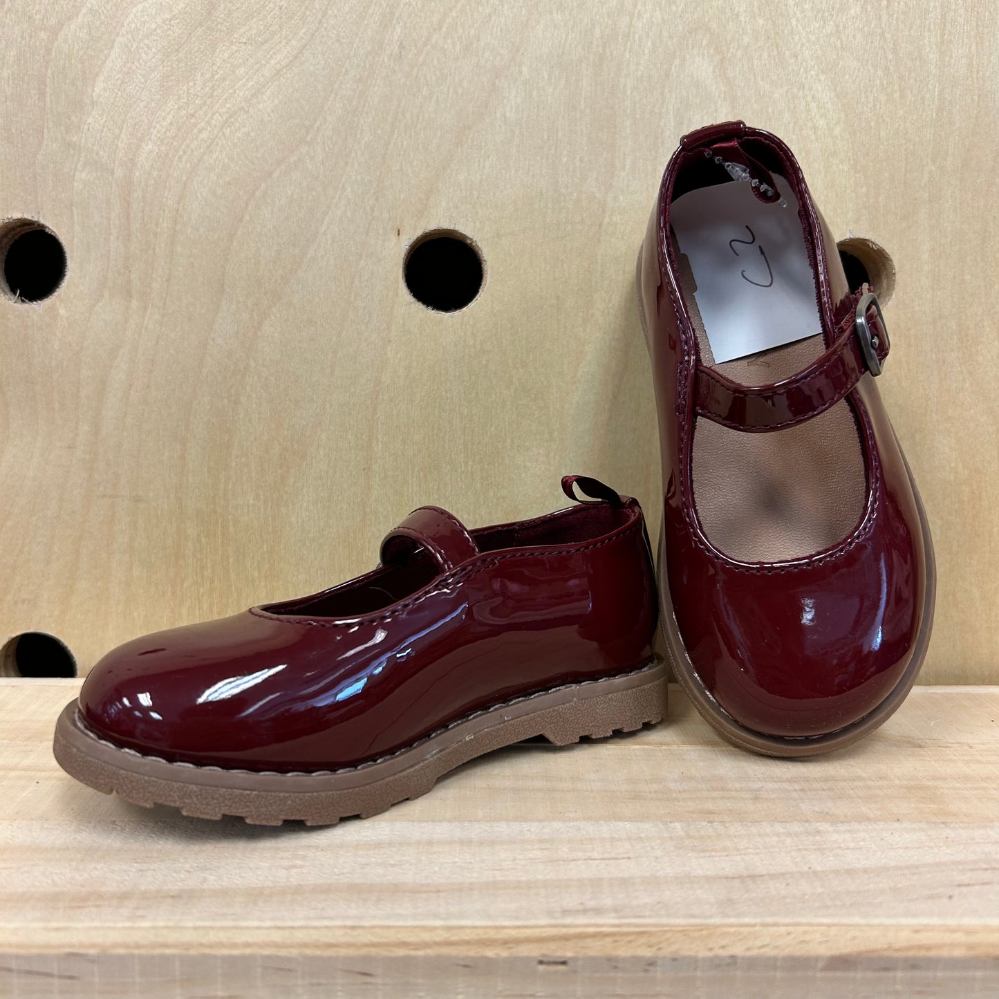 Burgundy Patent Leather Mary Janes
