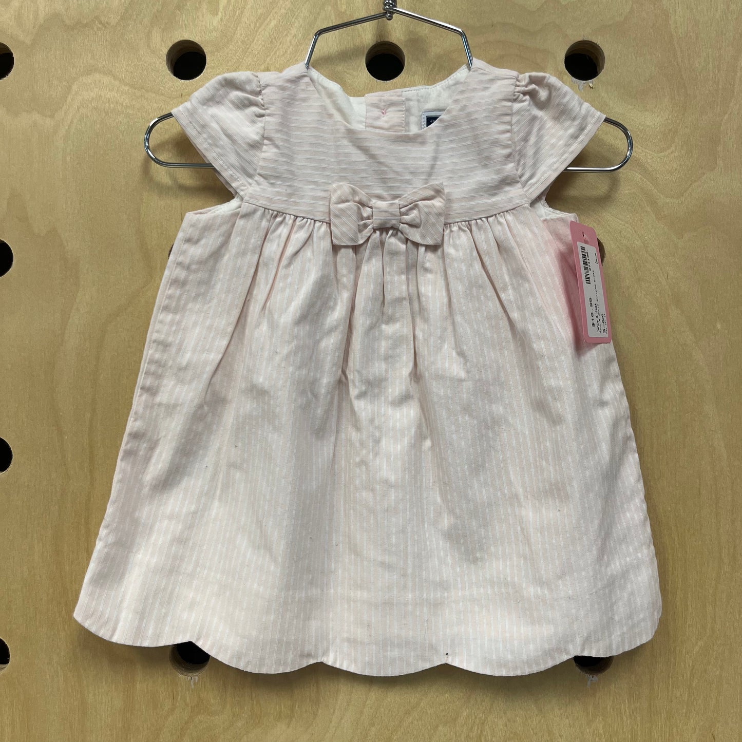 Pink & White Striped Dress