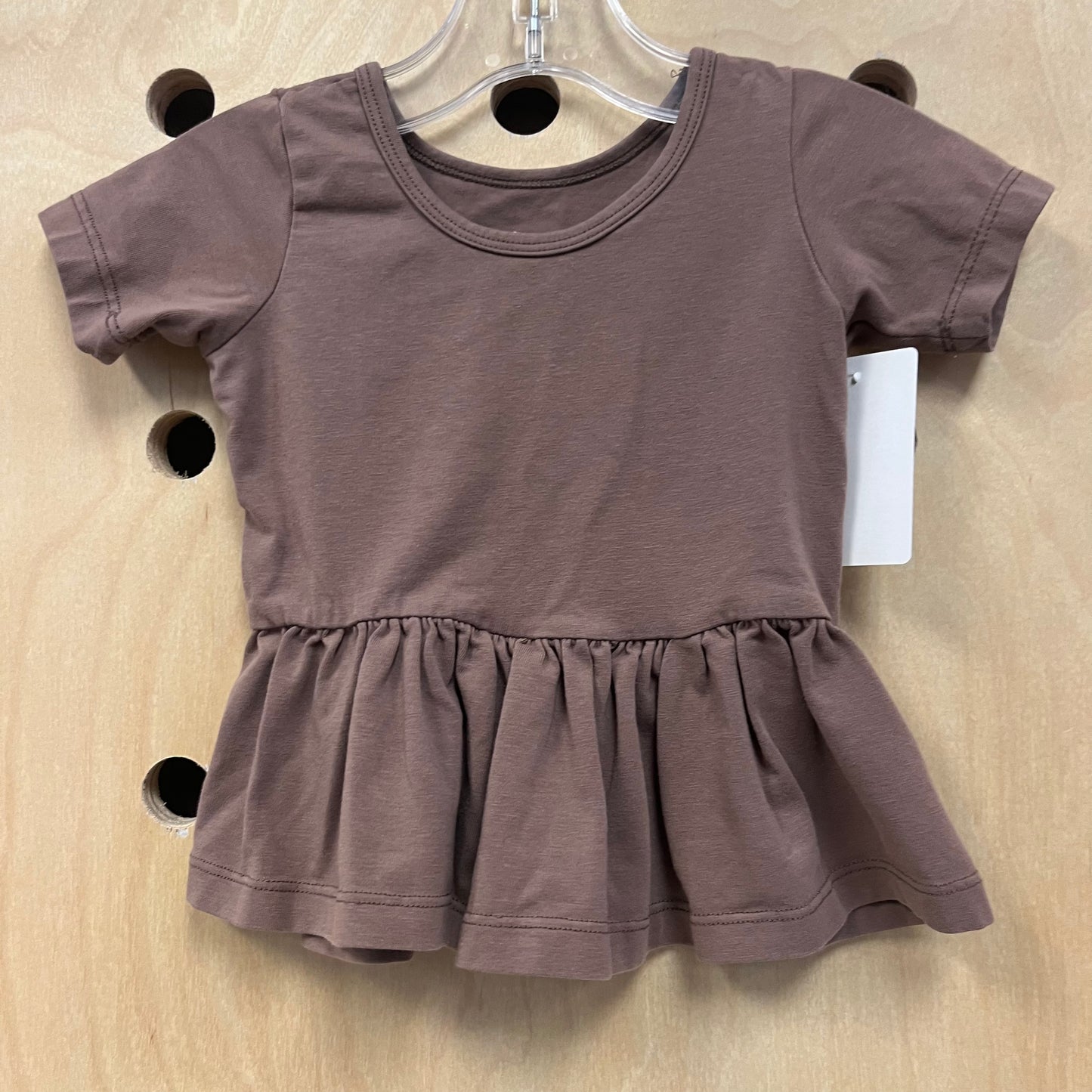 Cocoa Peplum Top