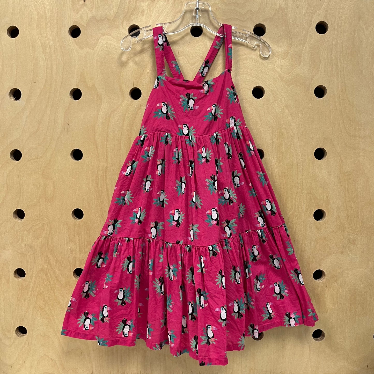 Pink Tucan Dress