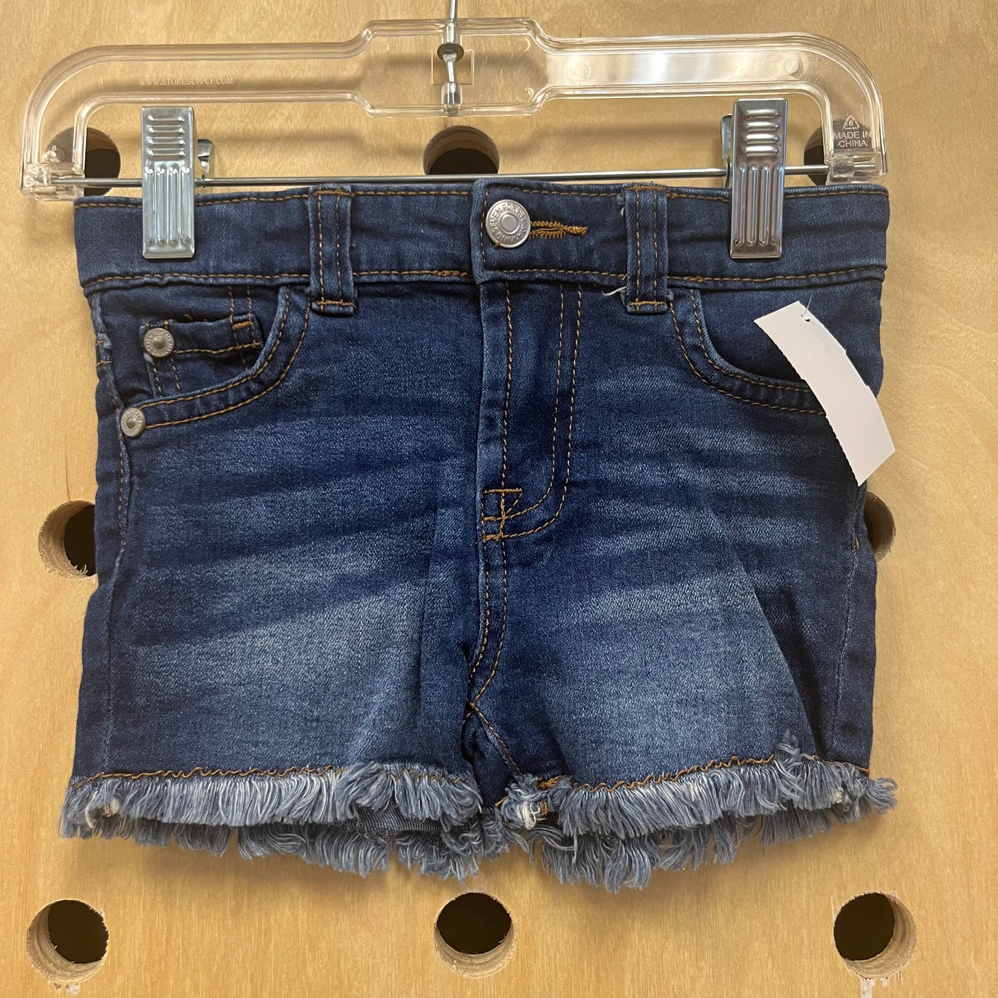 Denim Raw Hem Shorts