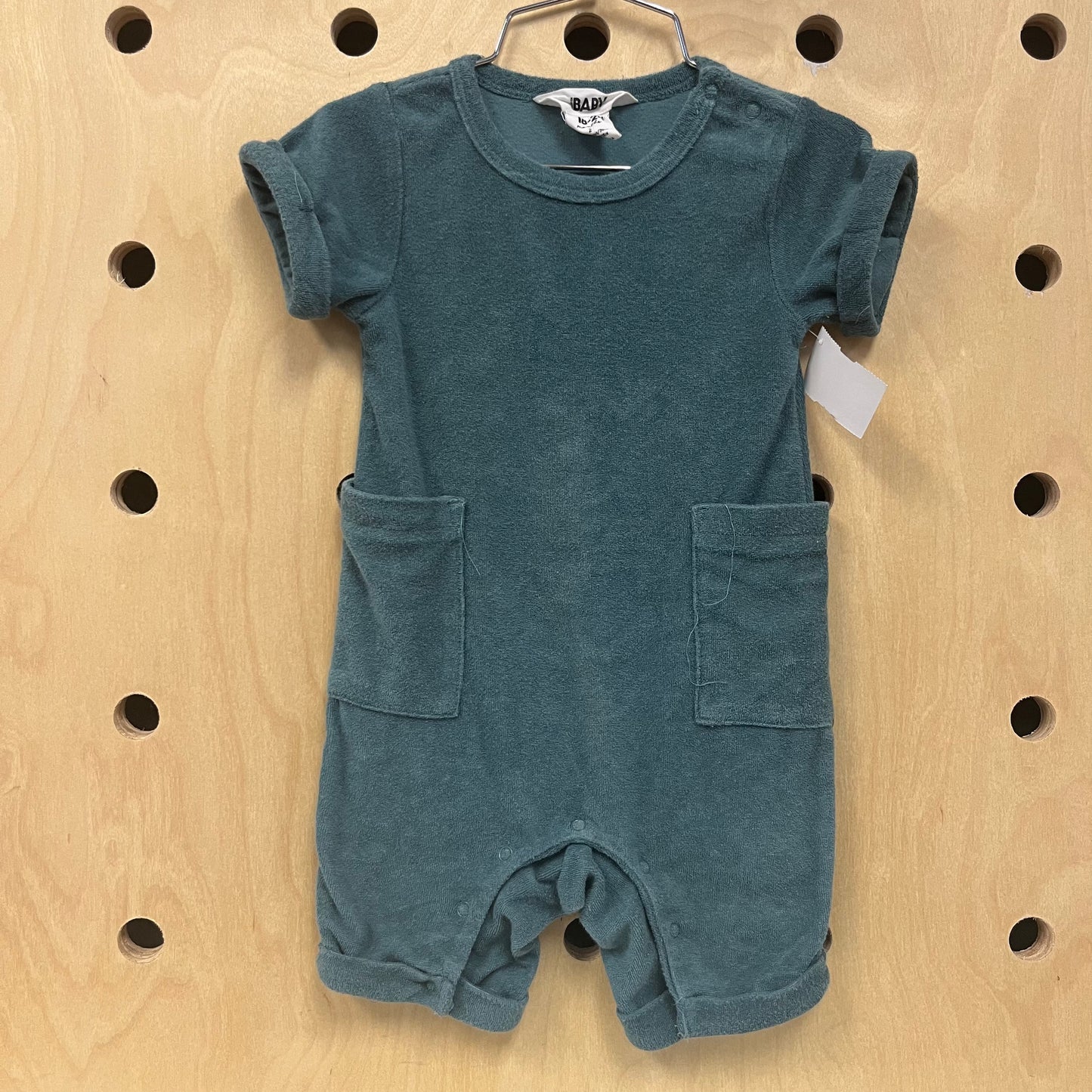 Green Terry Romper