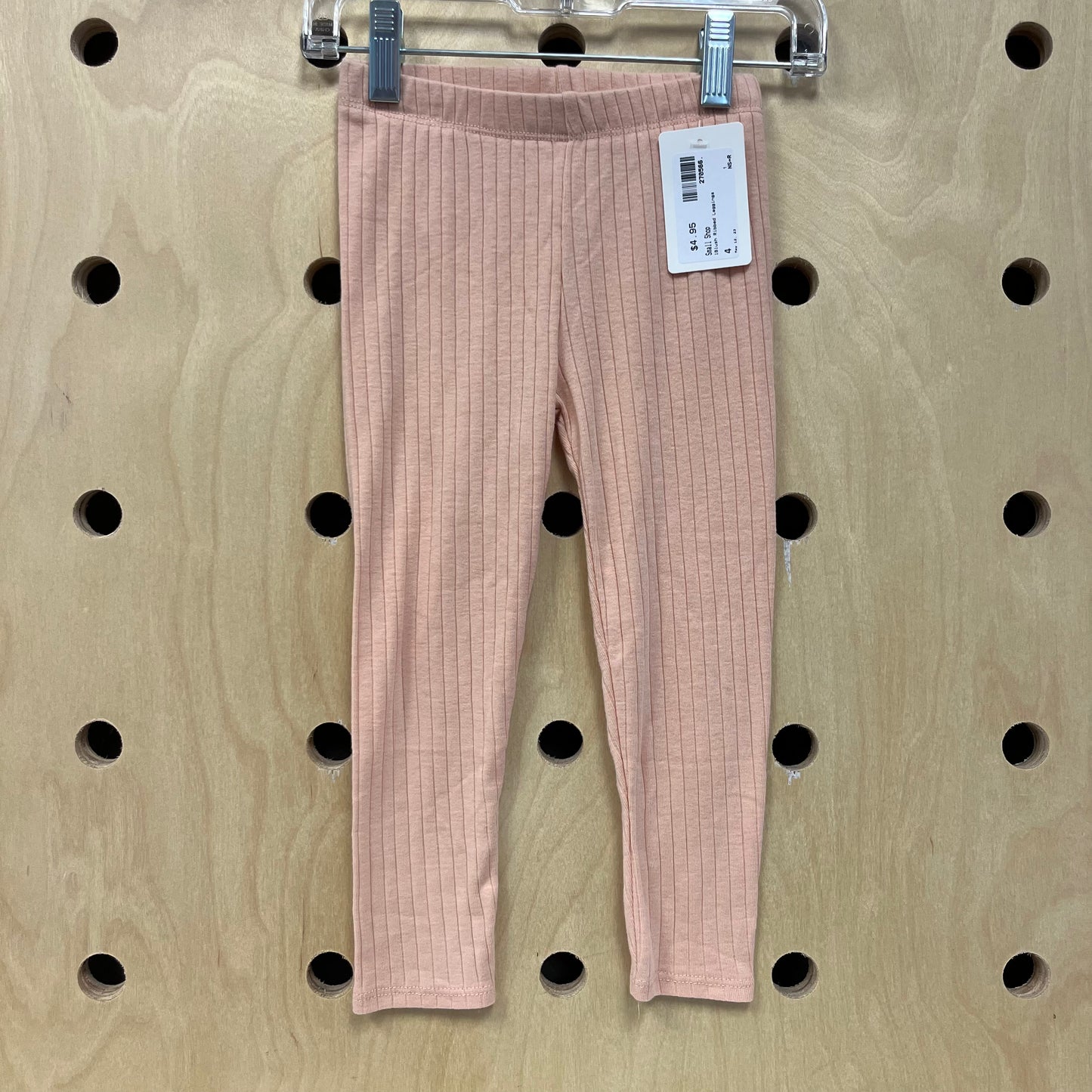Blush Ribbed Leggings