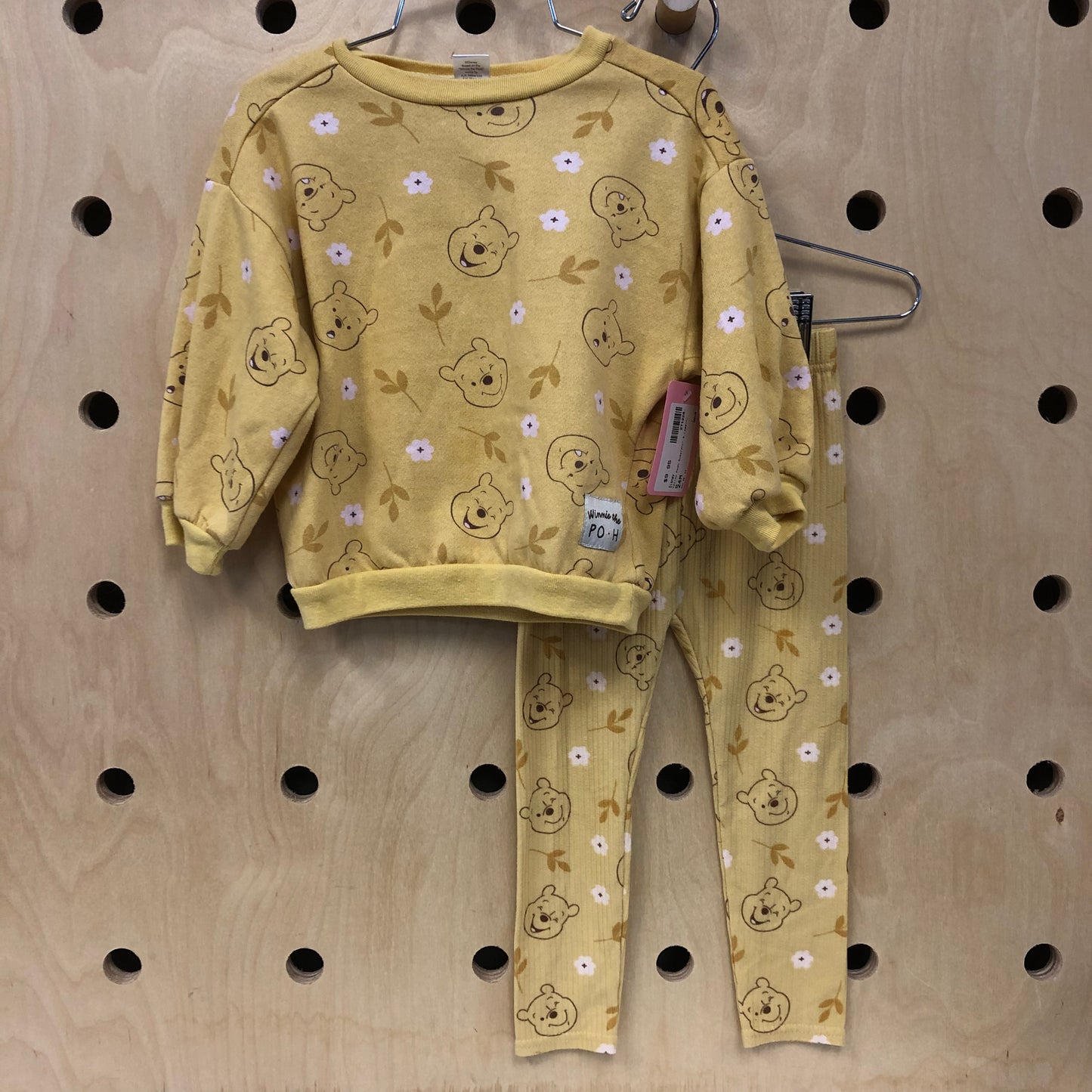Yellow Pooh Sweatshirt & Leggings