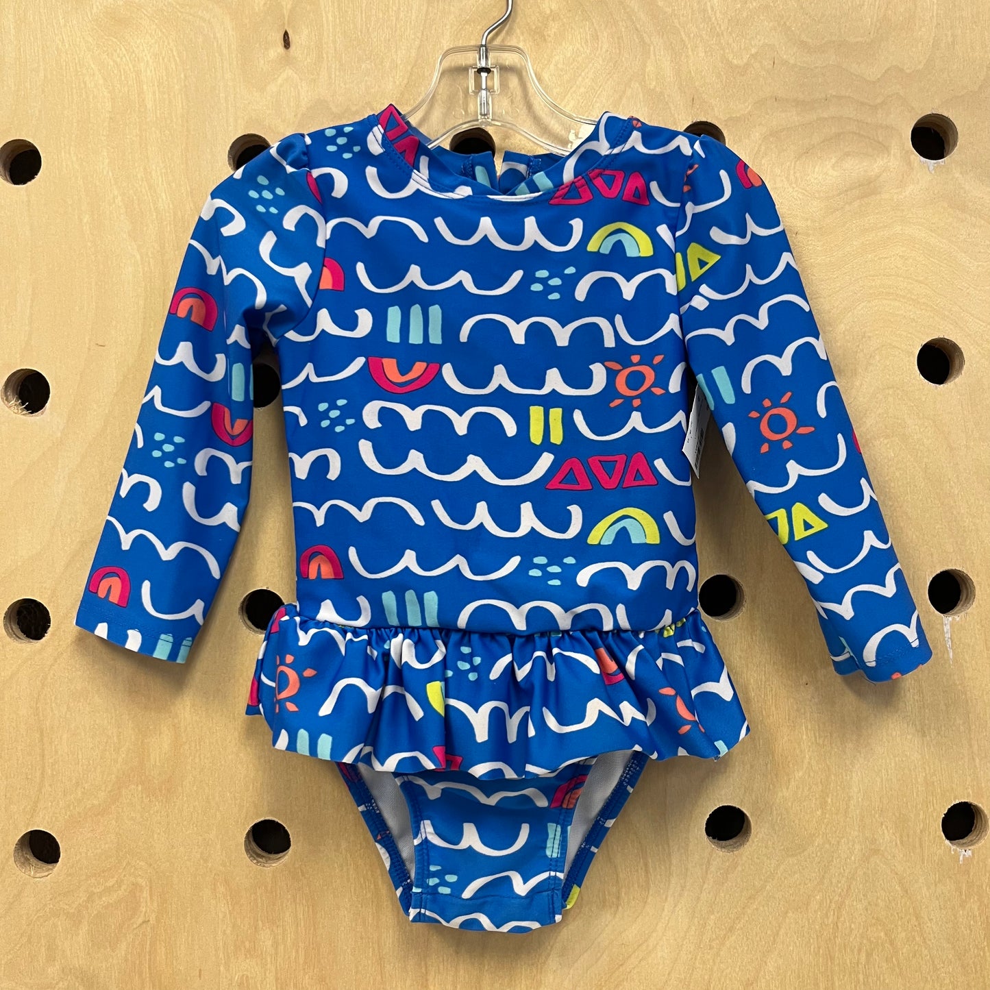 Blue Water Drawing Swimsuit