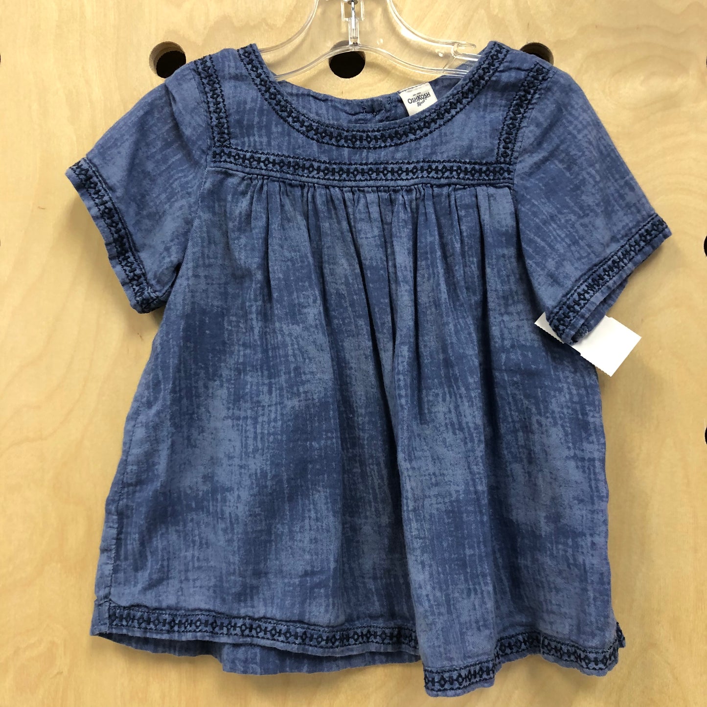 Blue Embroidered Blouse