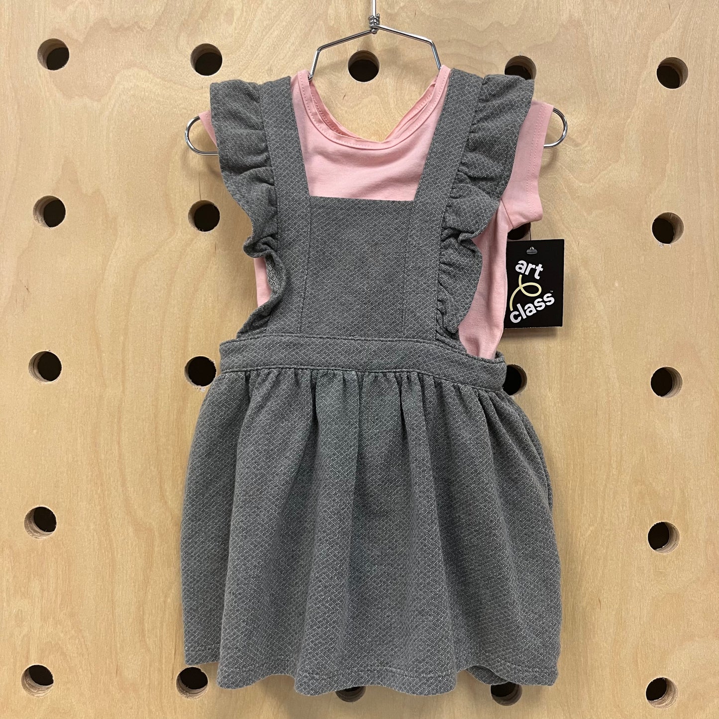 Grey & Pink Pinafore Outfit NEW!