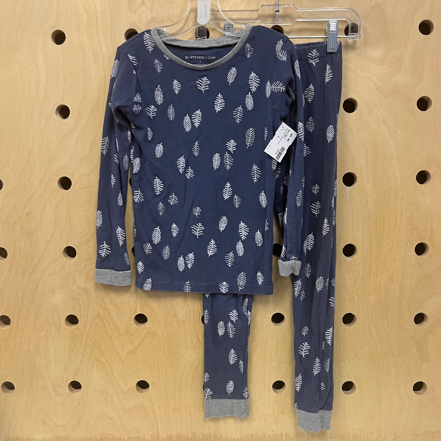 Blue Leaf Pajama Set