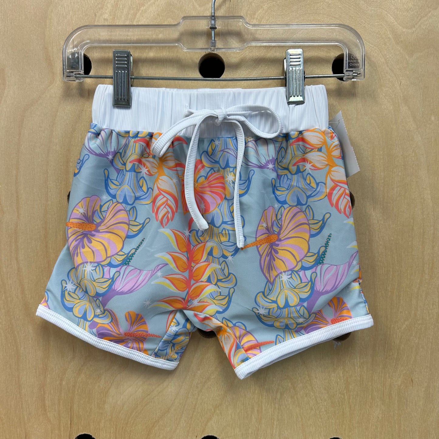 Blue Floral Drawstring Shorts NEW!