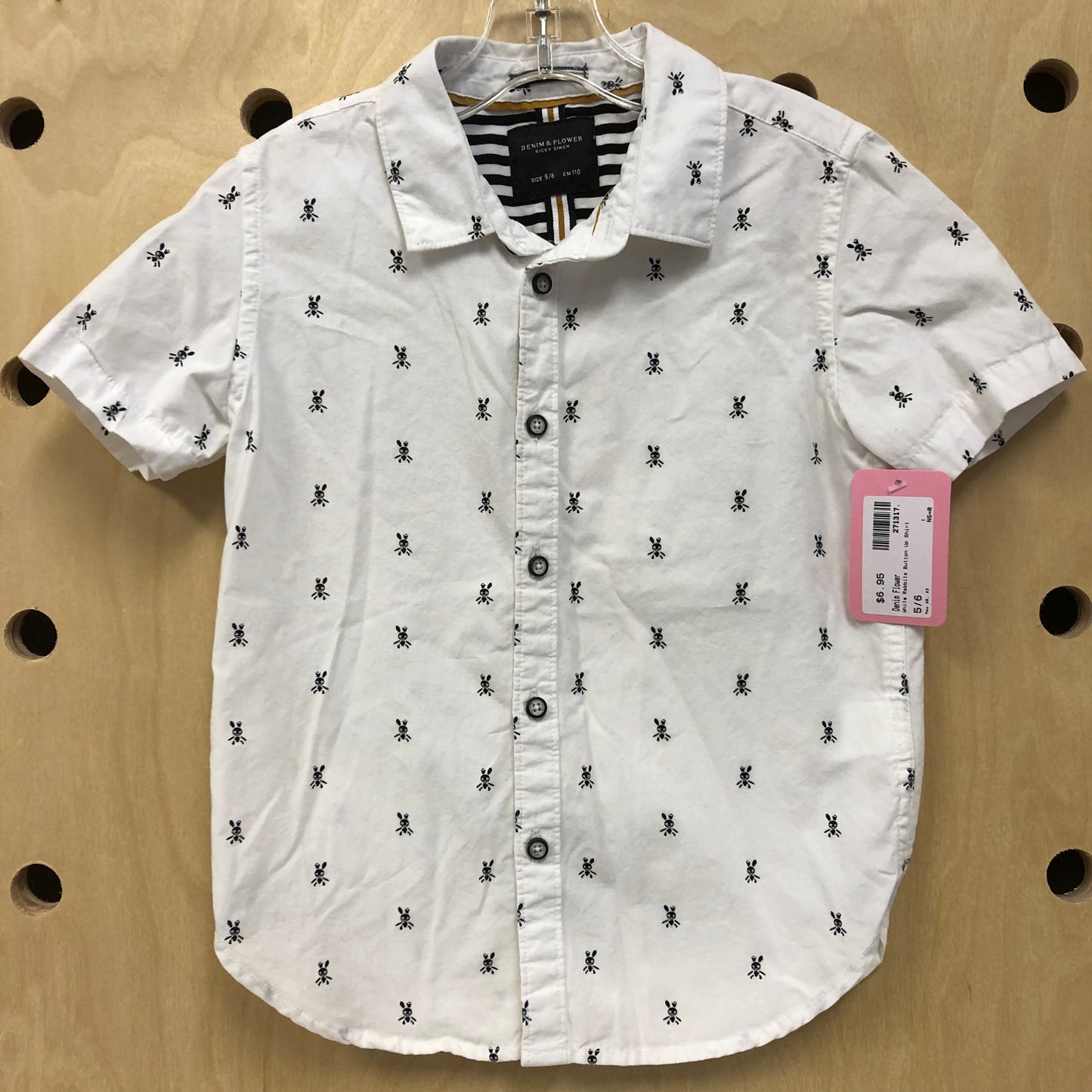 White Rabbits Button Up Shirt