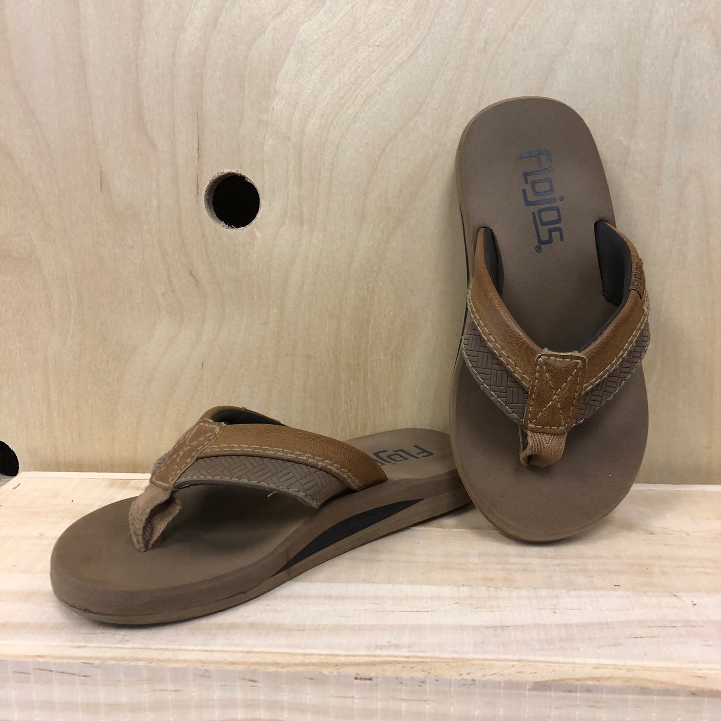 Brown Flip Flops