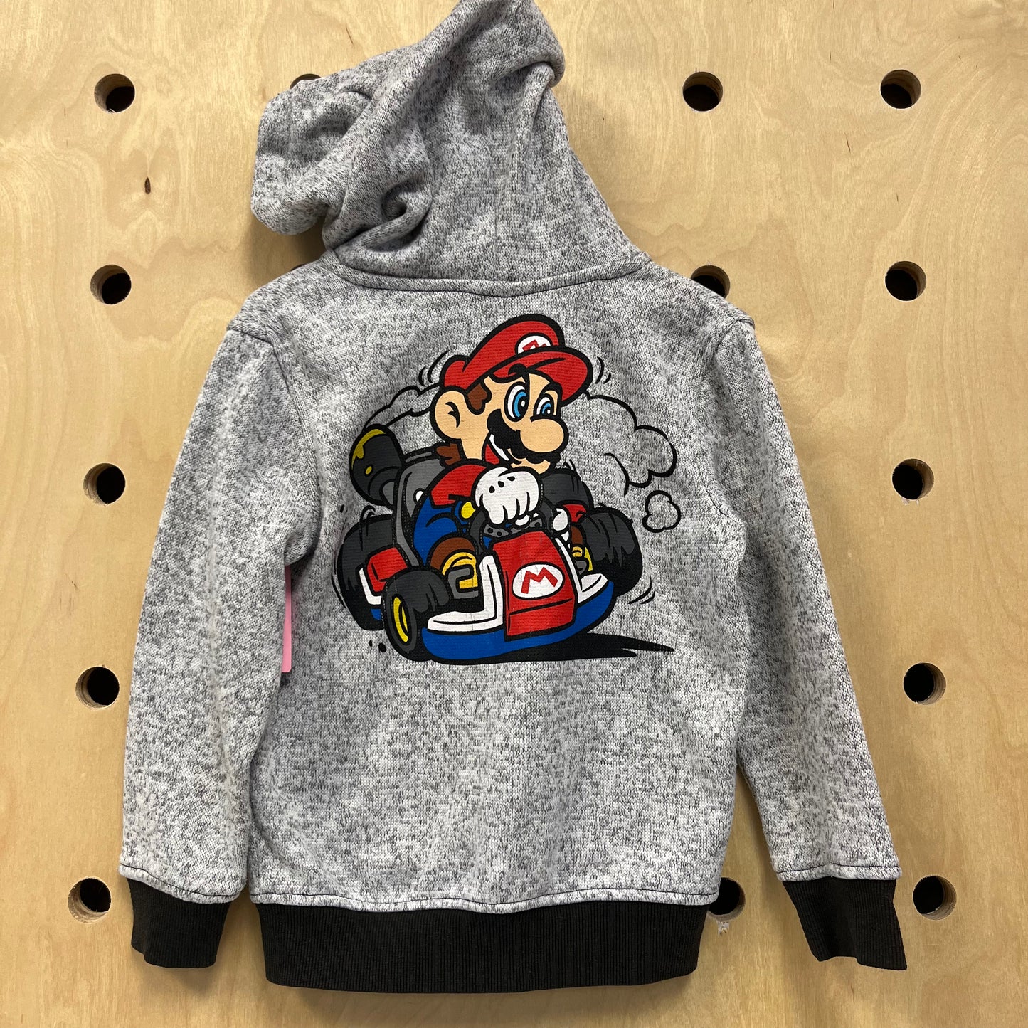 Grey Mario Kart Zip Hoodie