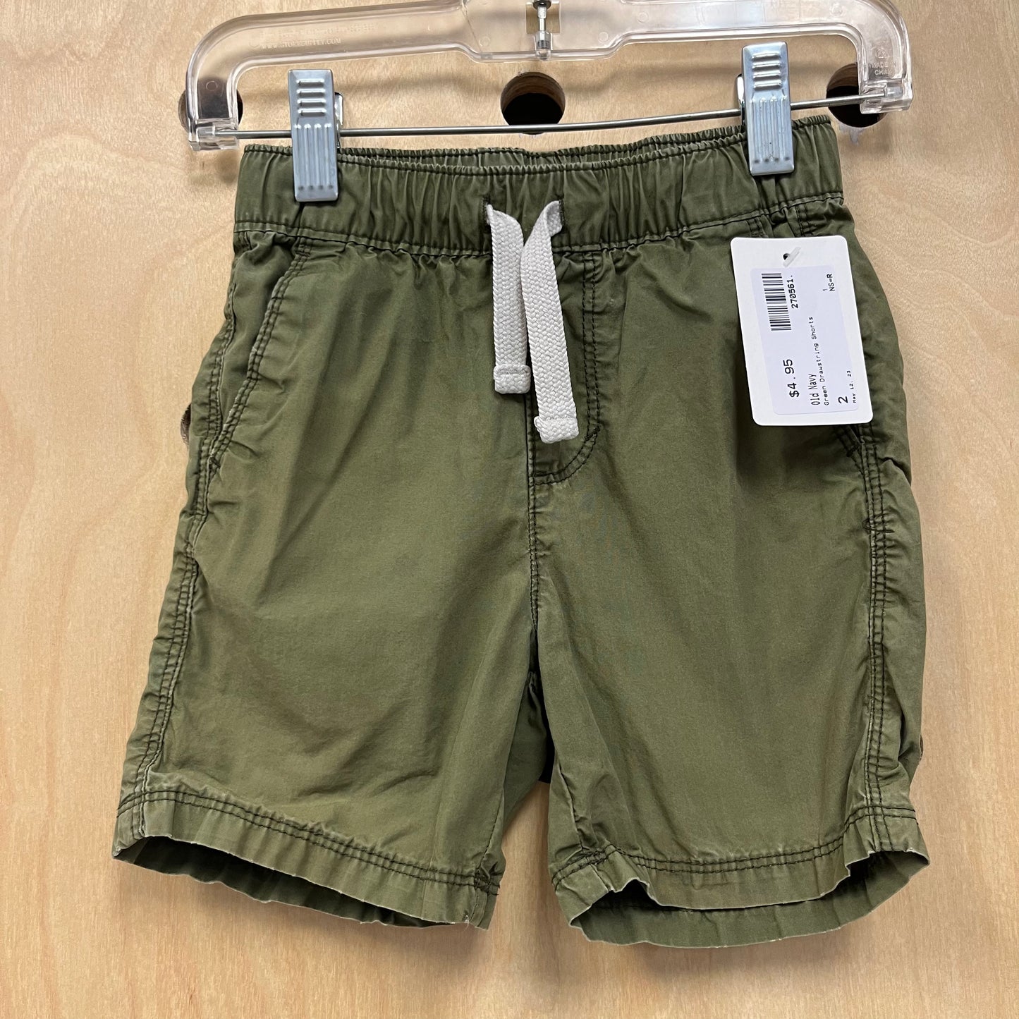 Green Drawstring Shorts