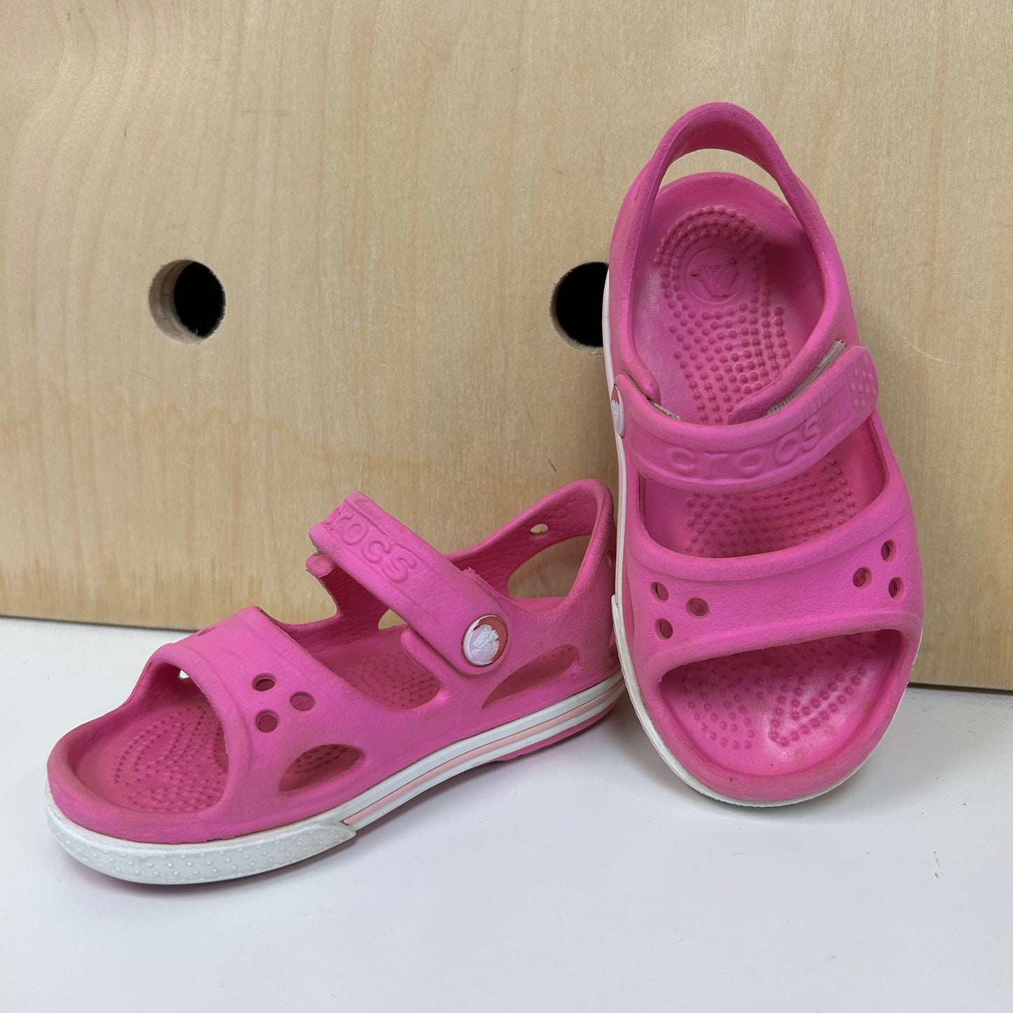 Pink Veclro Sandals