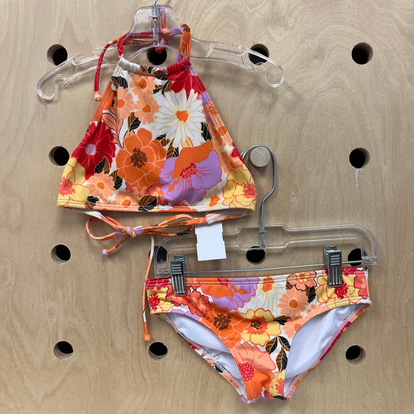 Orange Floral Bikini
