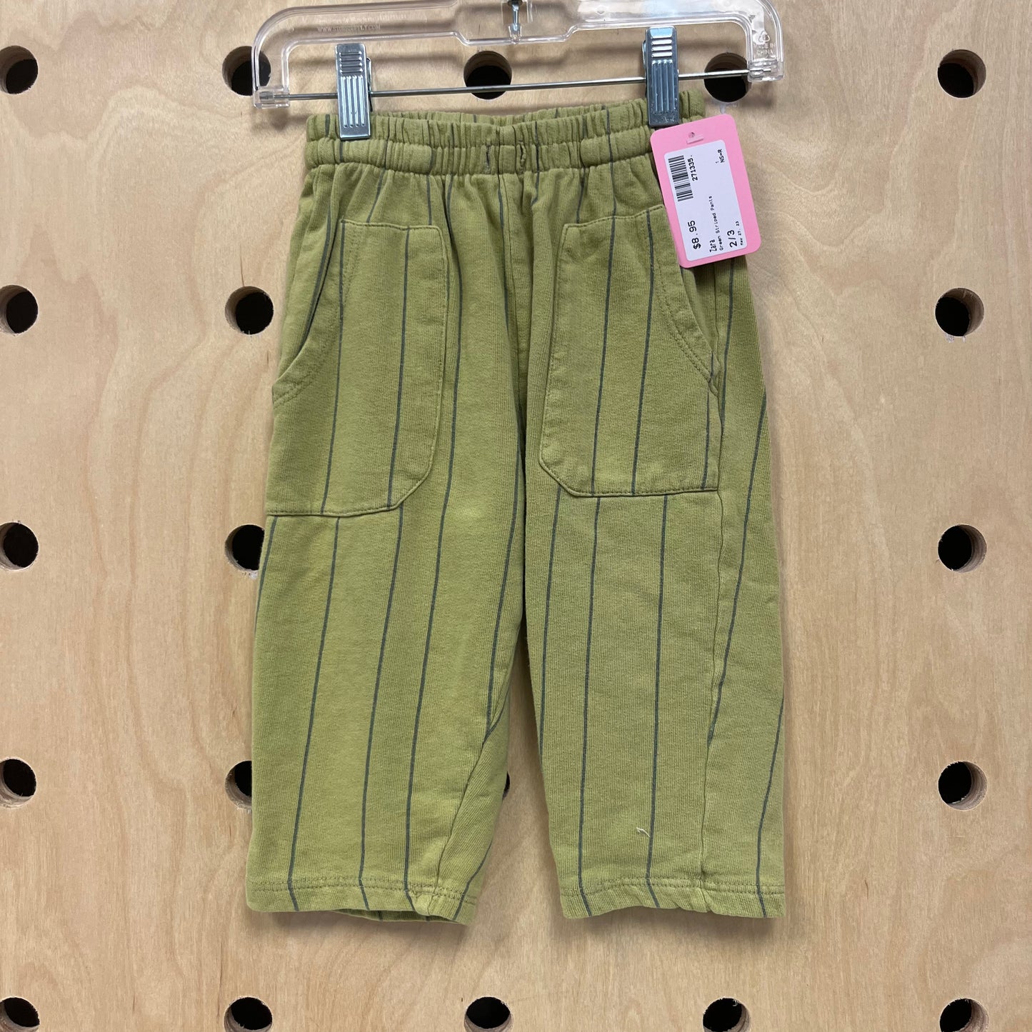 Green Striped Pants