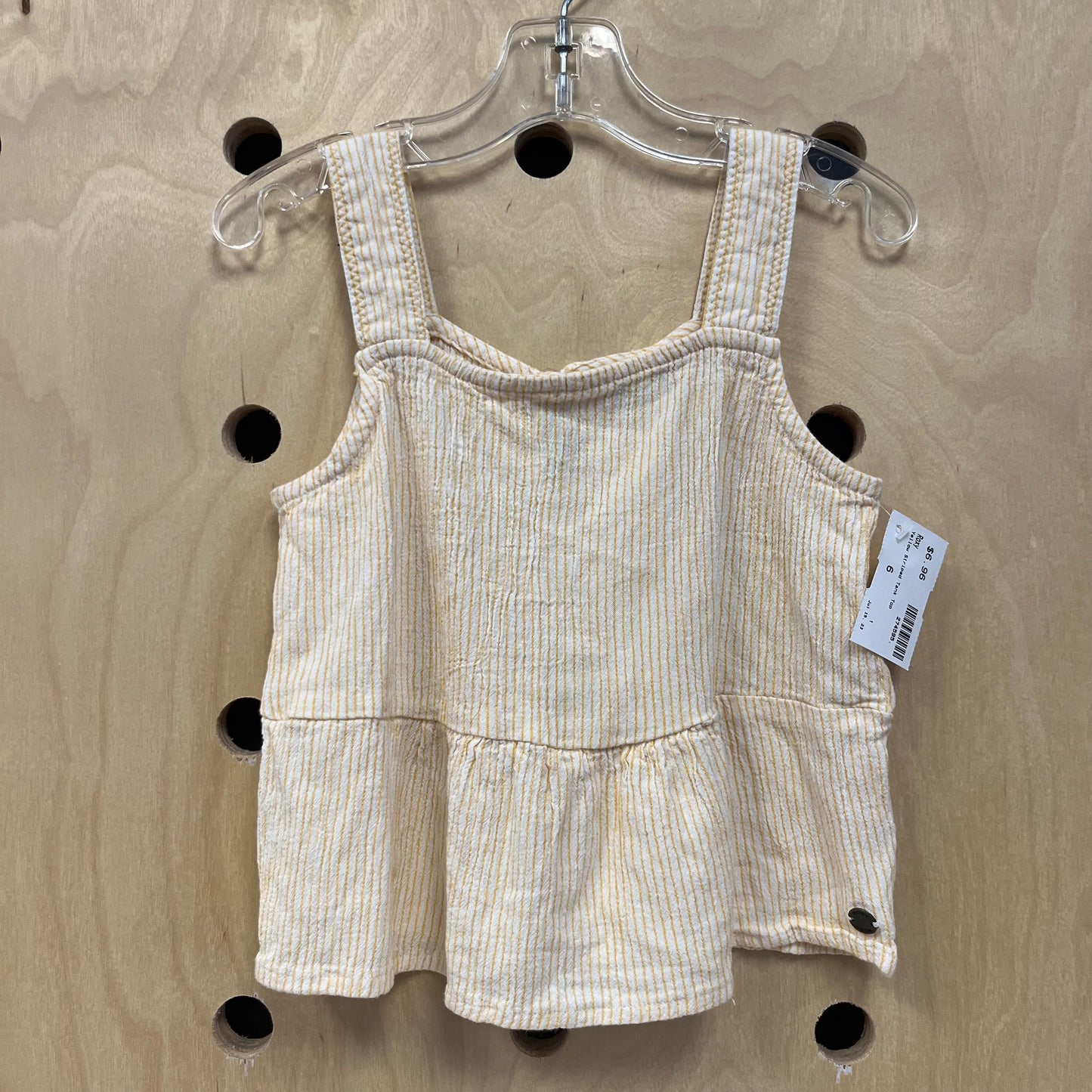 Yellow Striped Tank Top