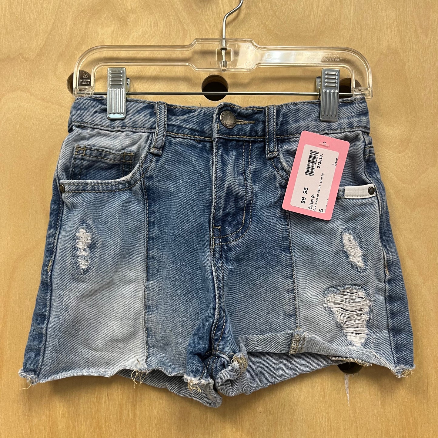 Distressed Denim Shorts