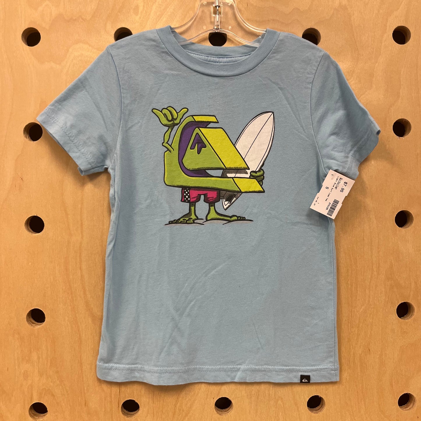 Light Blue Surf Logo Tee