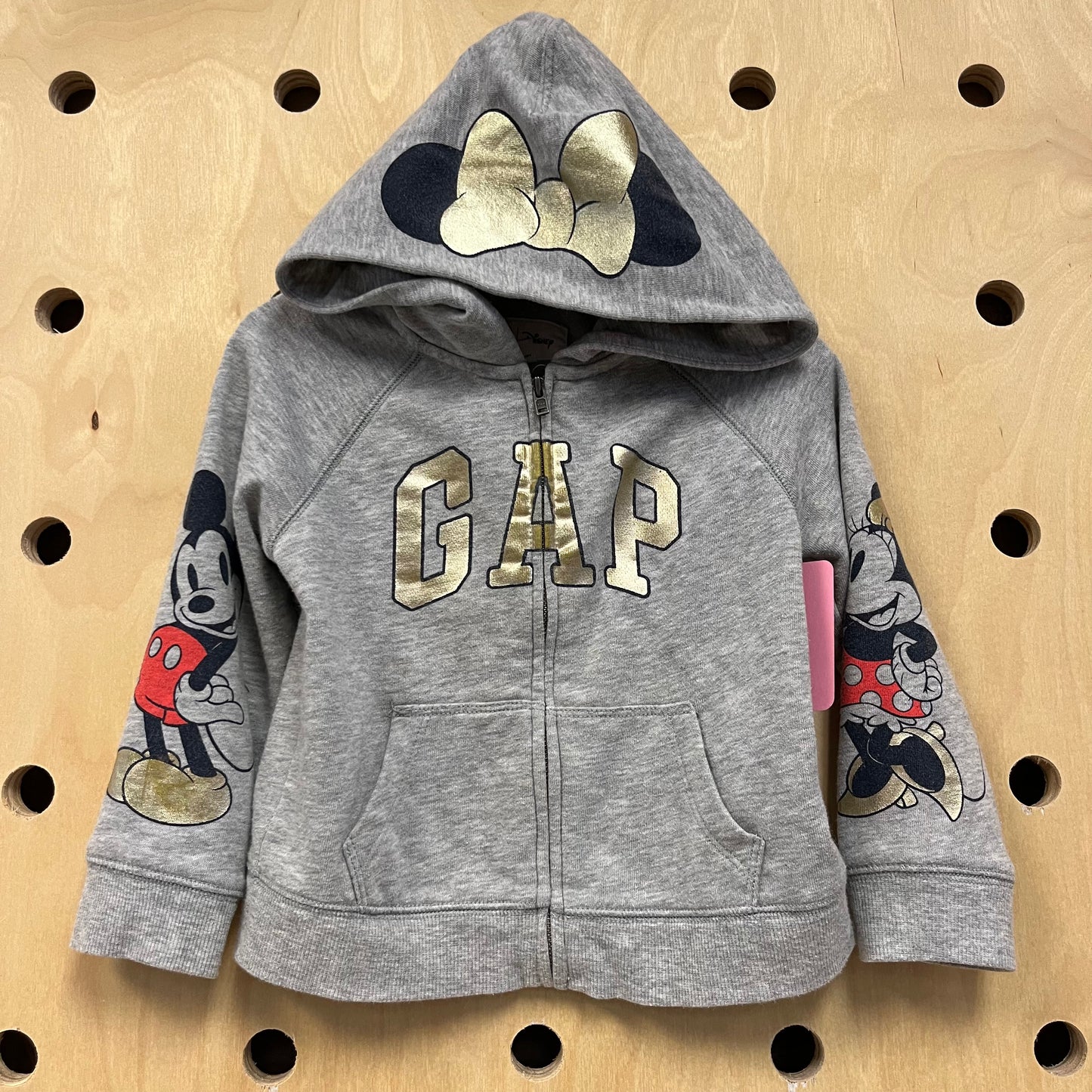 Grey Minnie Zip Hoodie