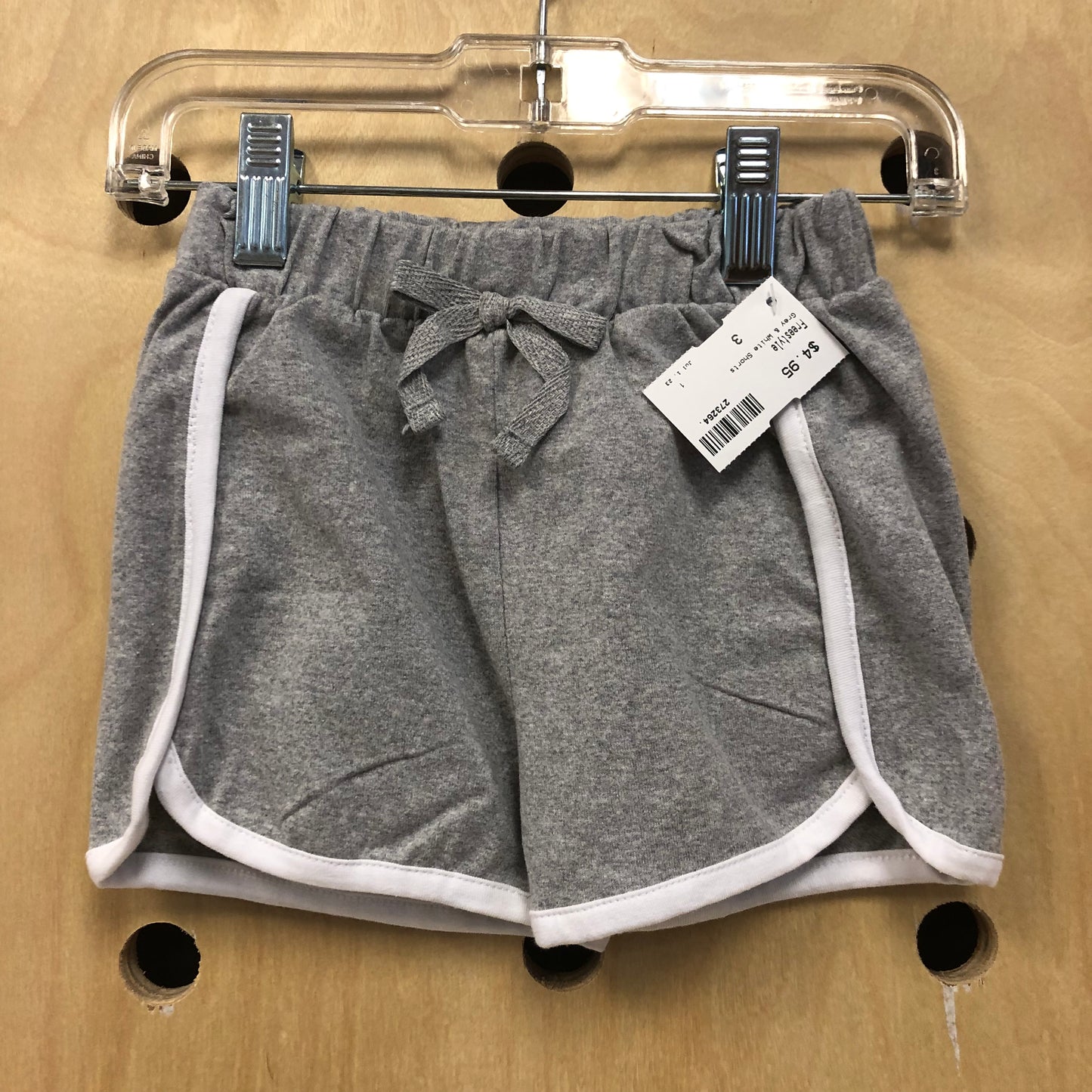 Grey & White Shorts