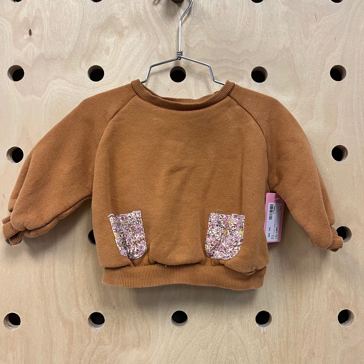 Brown Floral Sweatshirt