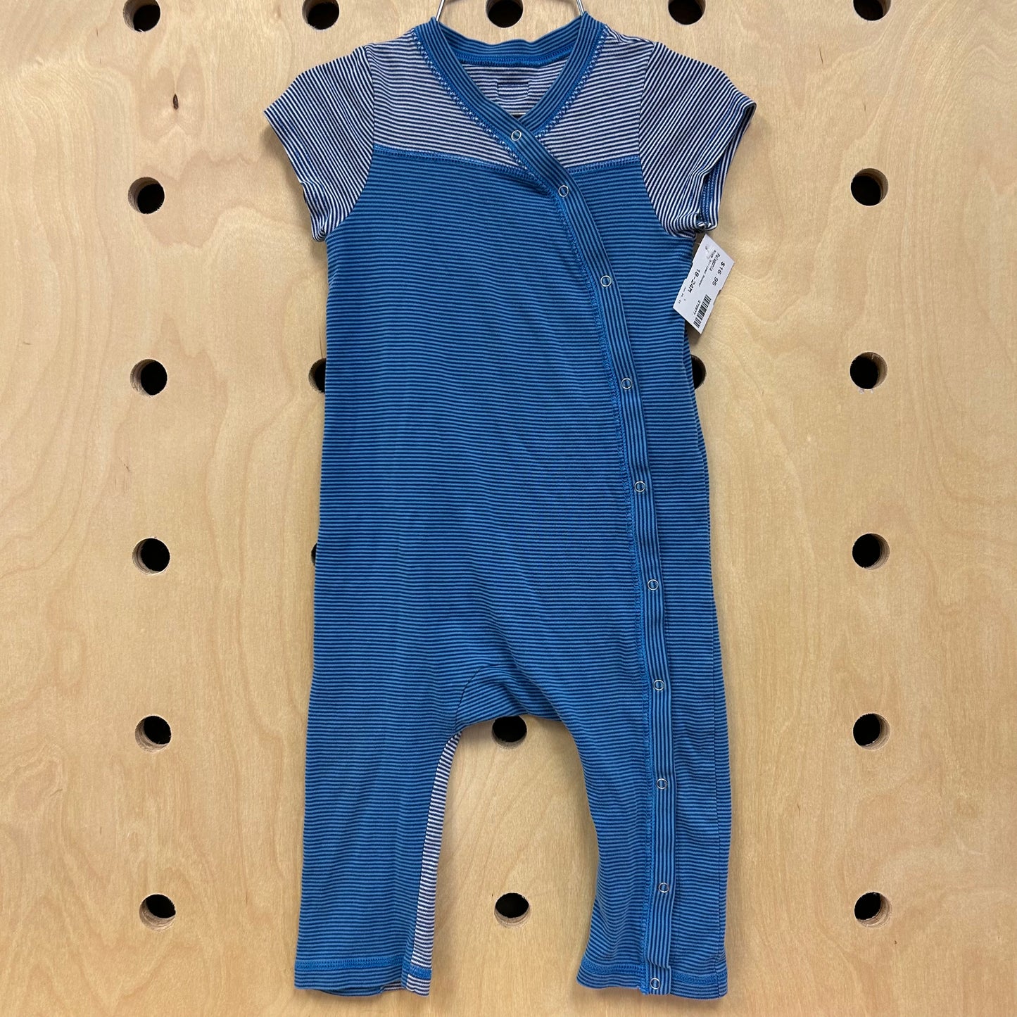 Blue Striped Romper