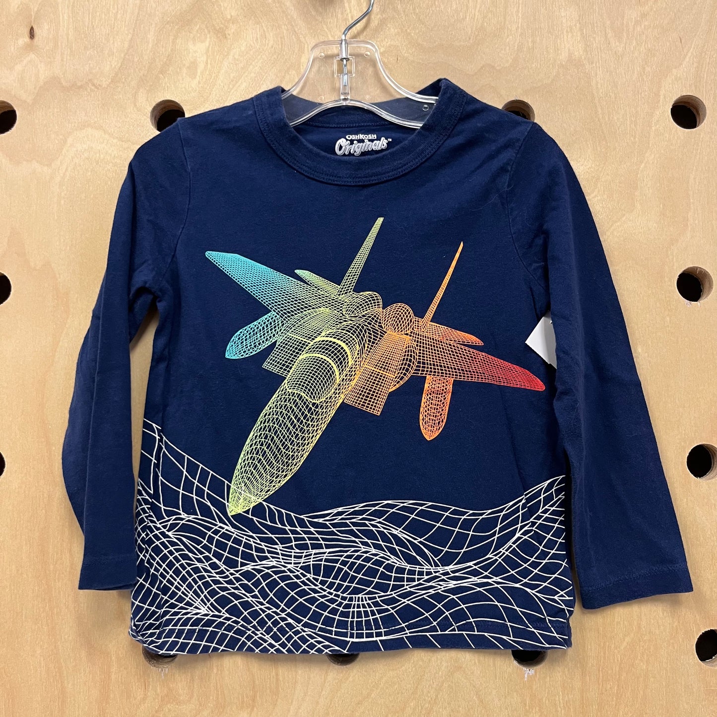 Blue Colorful Jet Long Sleeve Tee