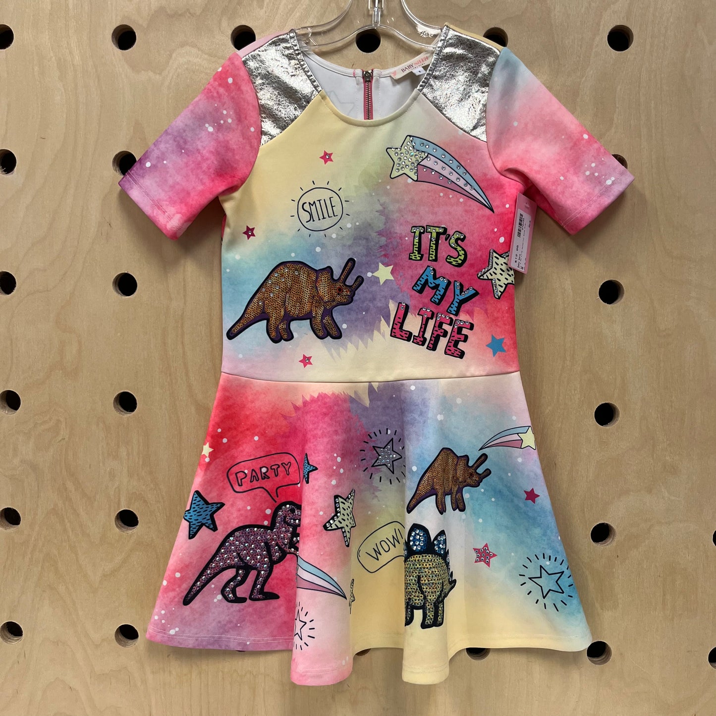It's My Life Colorful Dino Dress