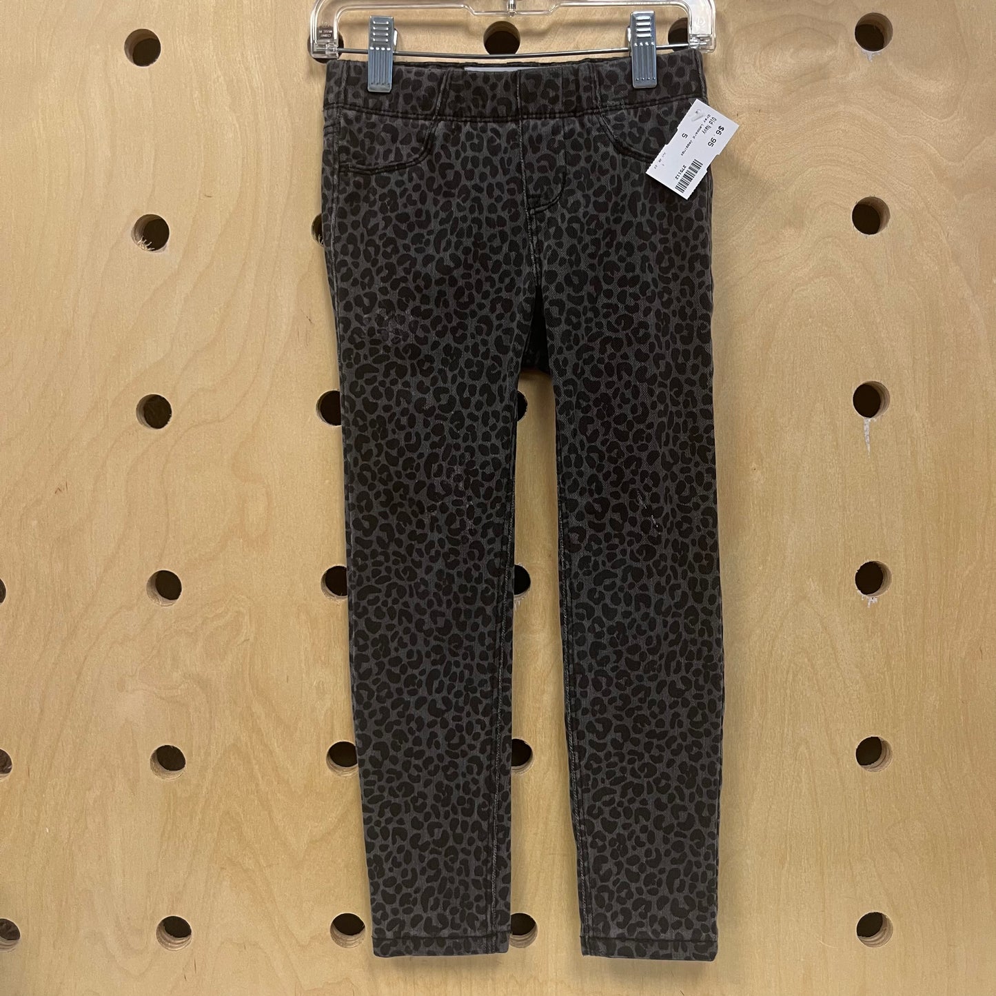 Grey Leopard Jeggings