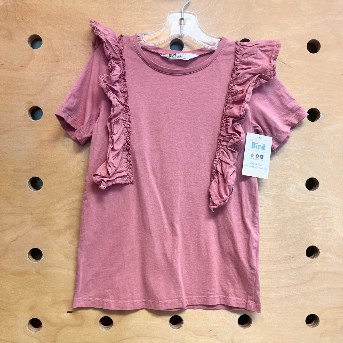 Pink Ruffle Tee
