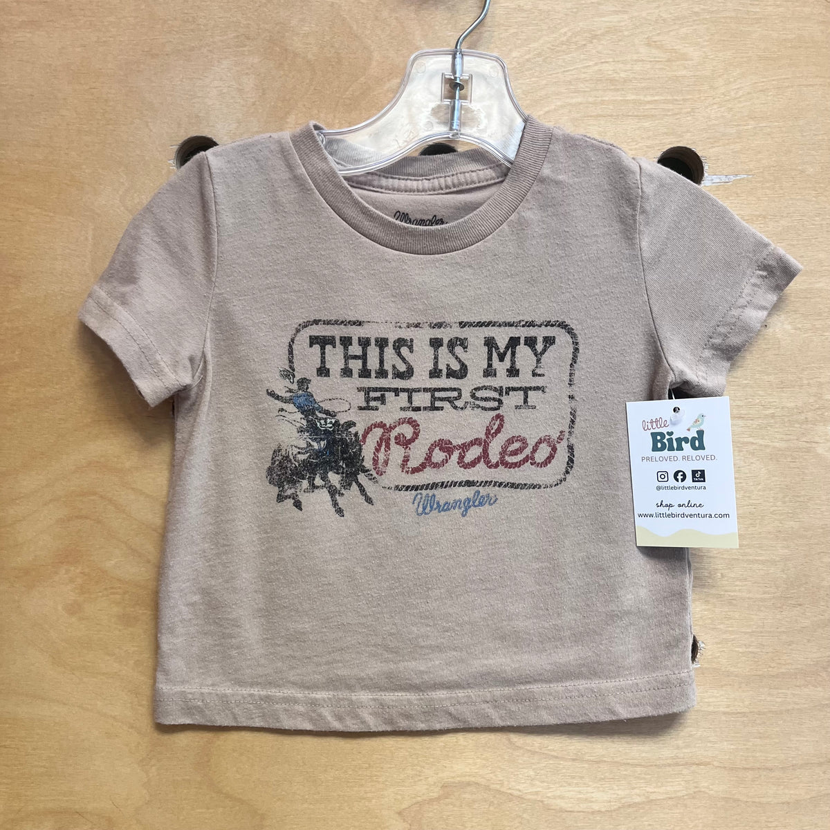 Tan This Is My First Rodeo Tee