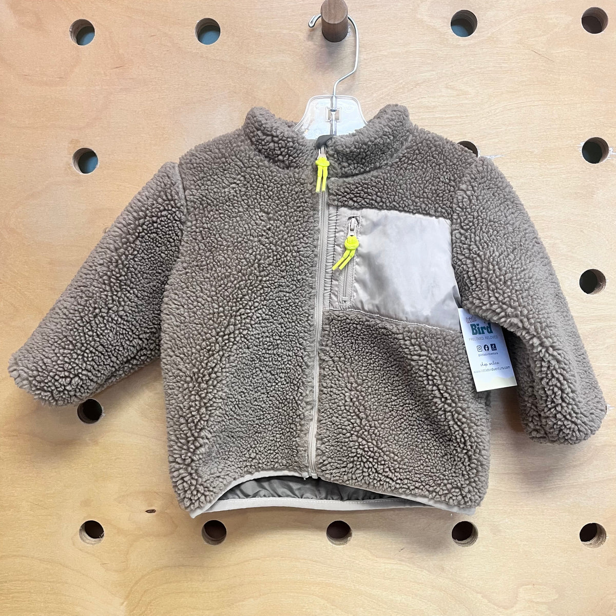 Earthy Brown Sherpa Jacket
