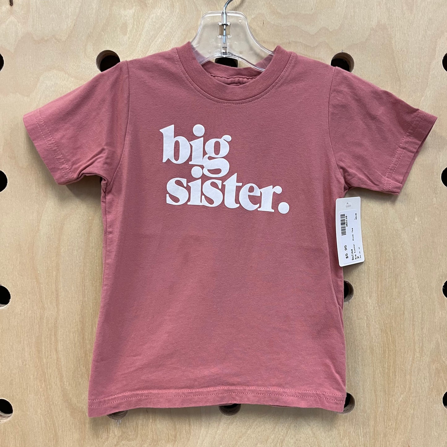 Big Sister. Pink Tee