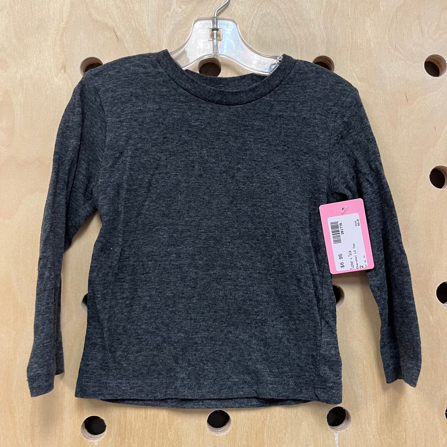 Charcoal LS Tee