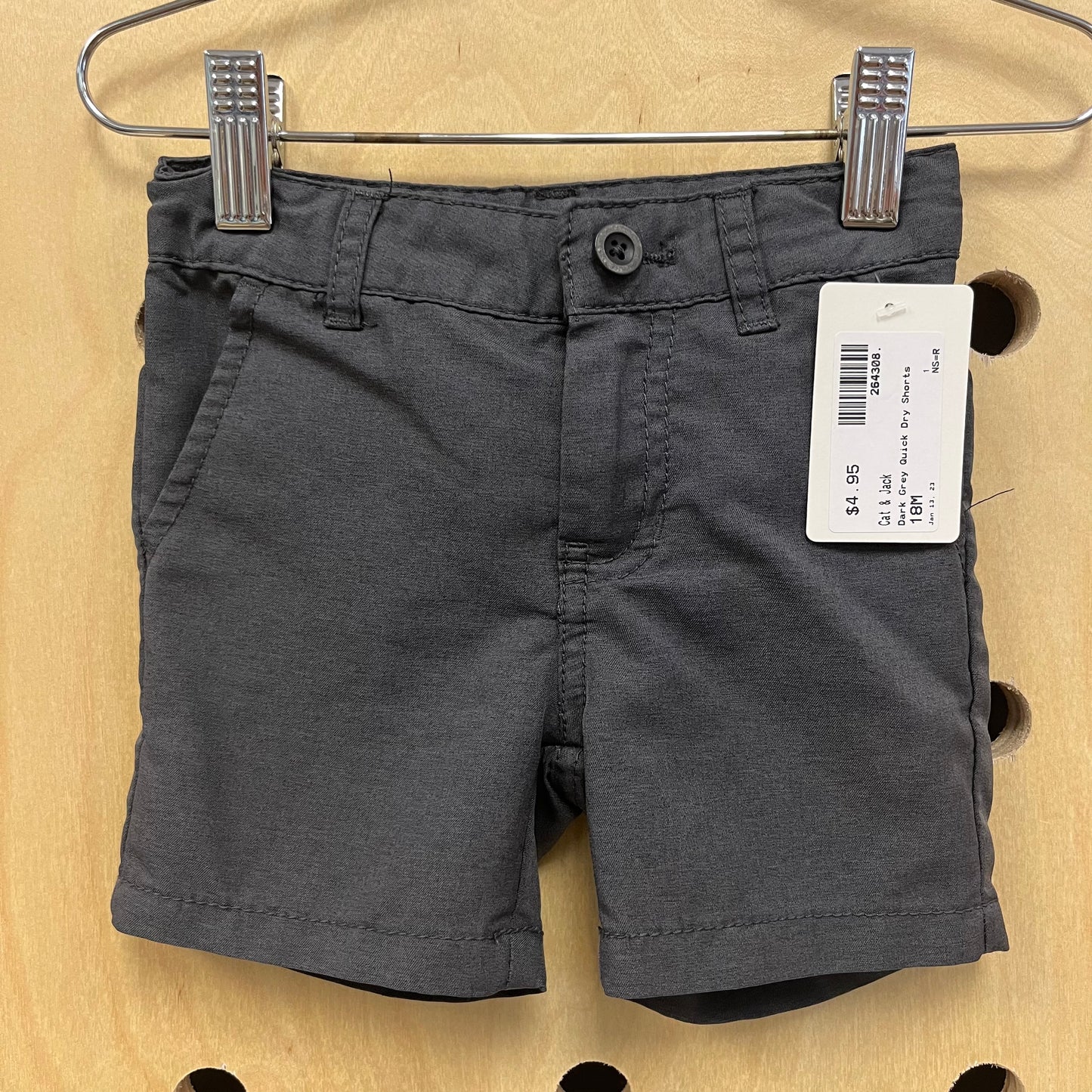 Dark Grey Quick Dry Shorts