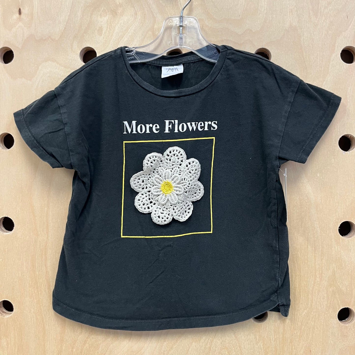 Grey More Flowers Top