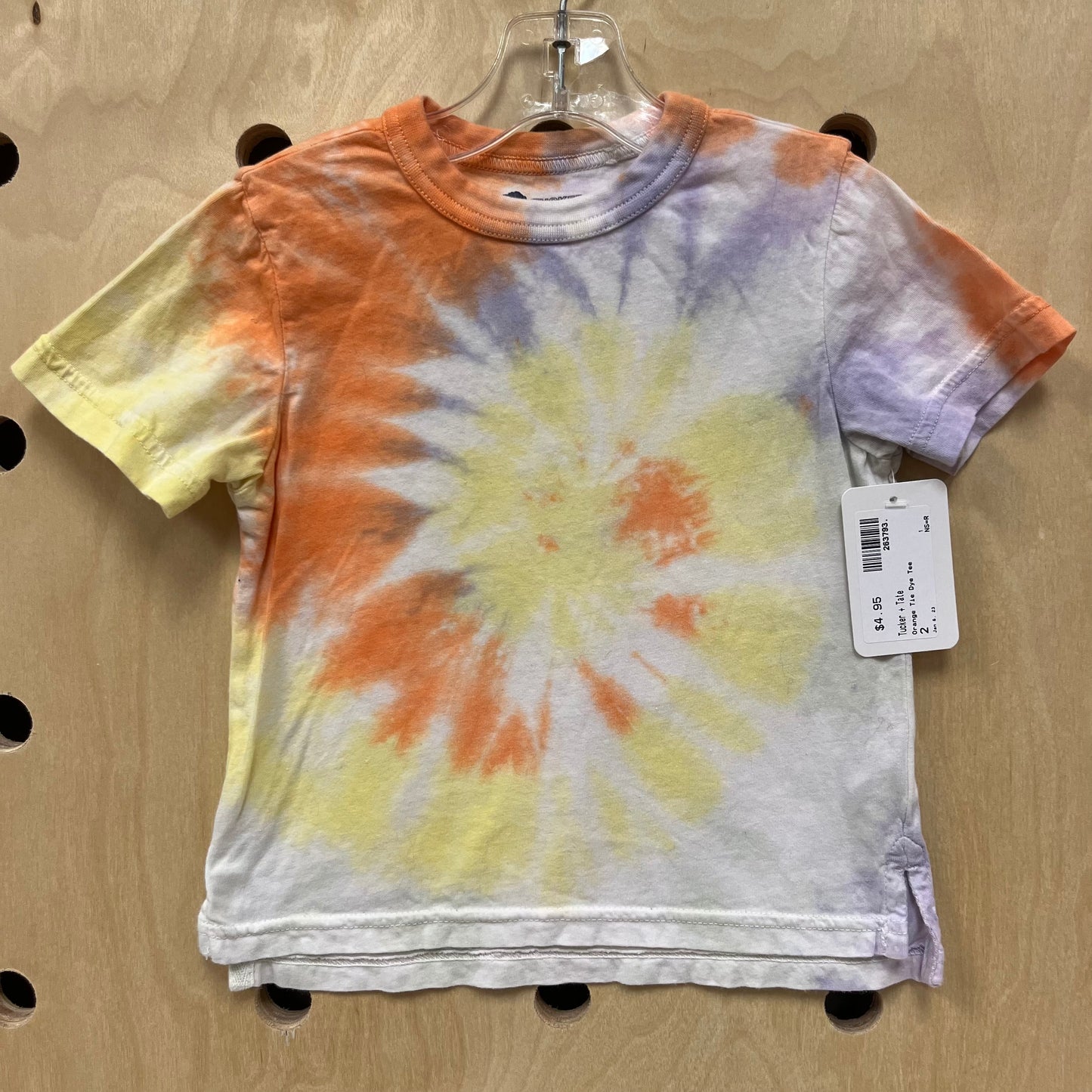 Orange Tie Dye Tee