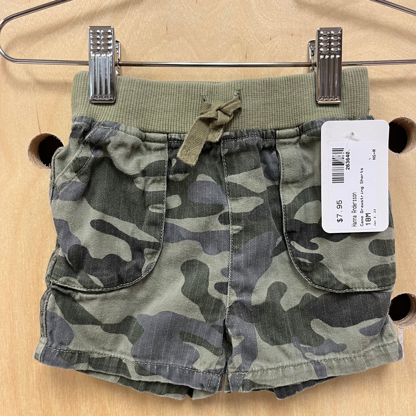Camo Drawstring Shorts