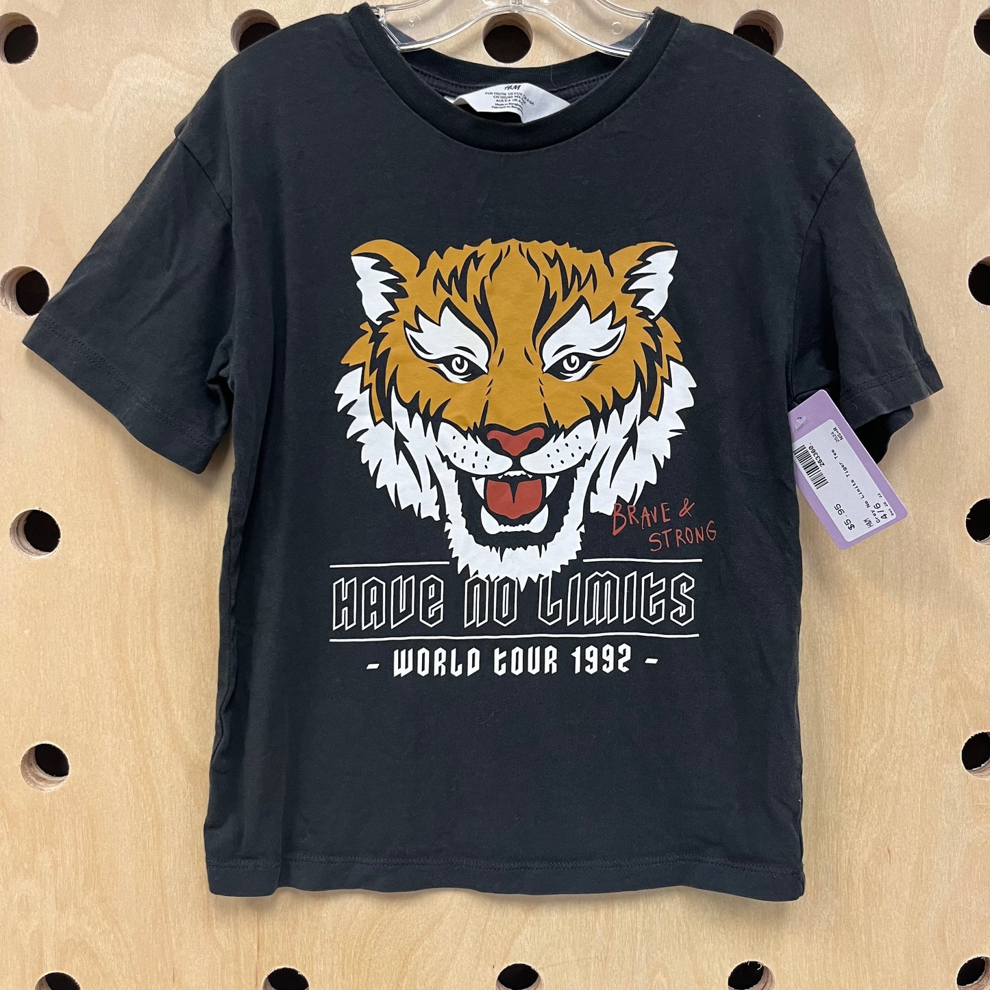 Grey No Limits Tiger Tee