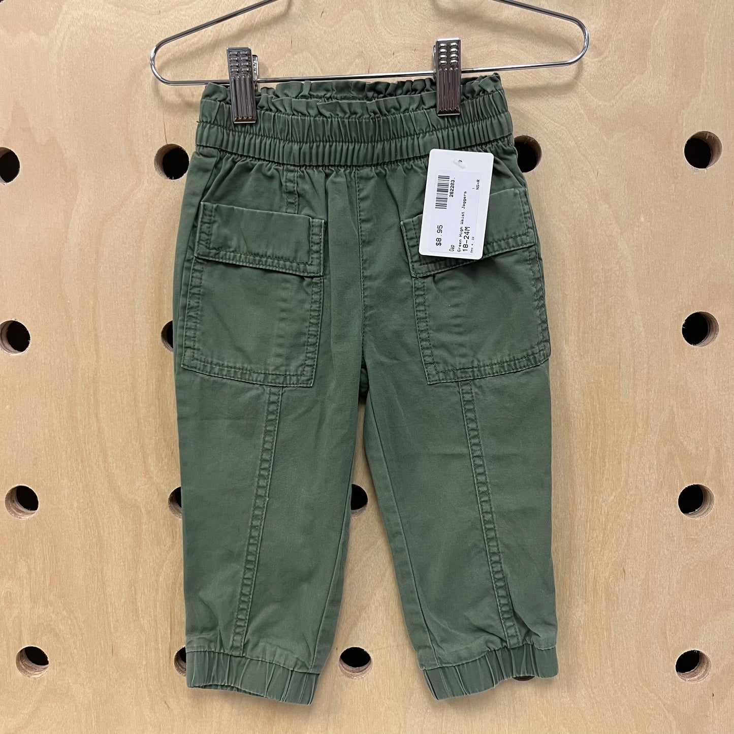 Green High Waist Pants