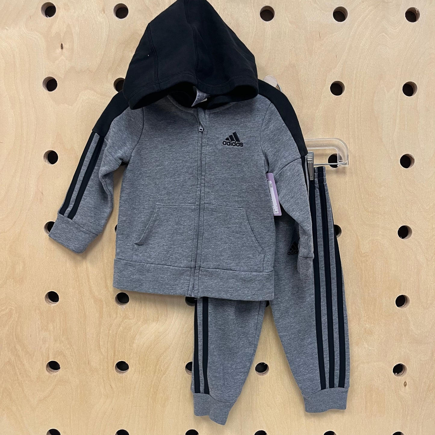 Grey + Black Fleece Outfit