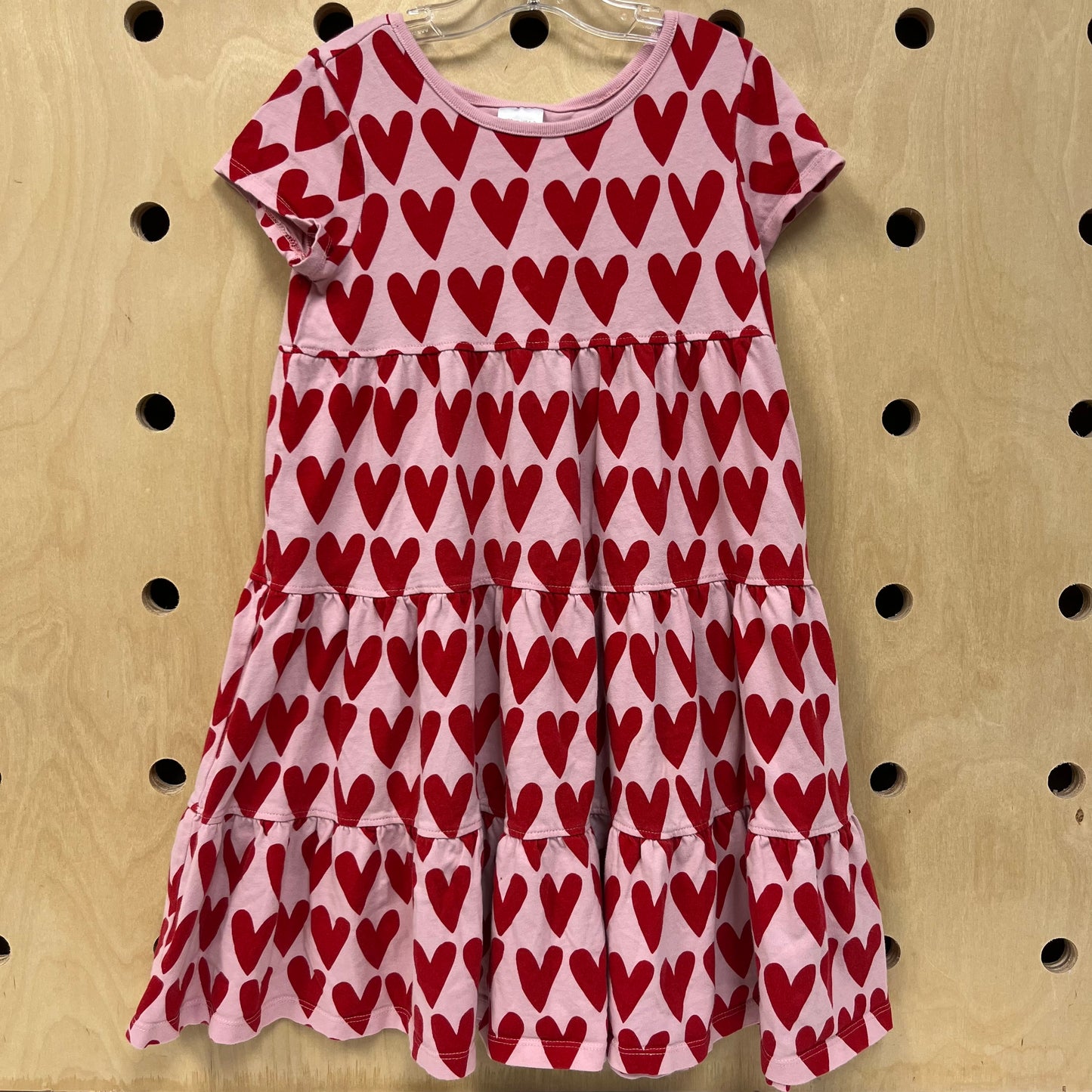 Pink & Red Hearts Organic Dress