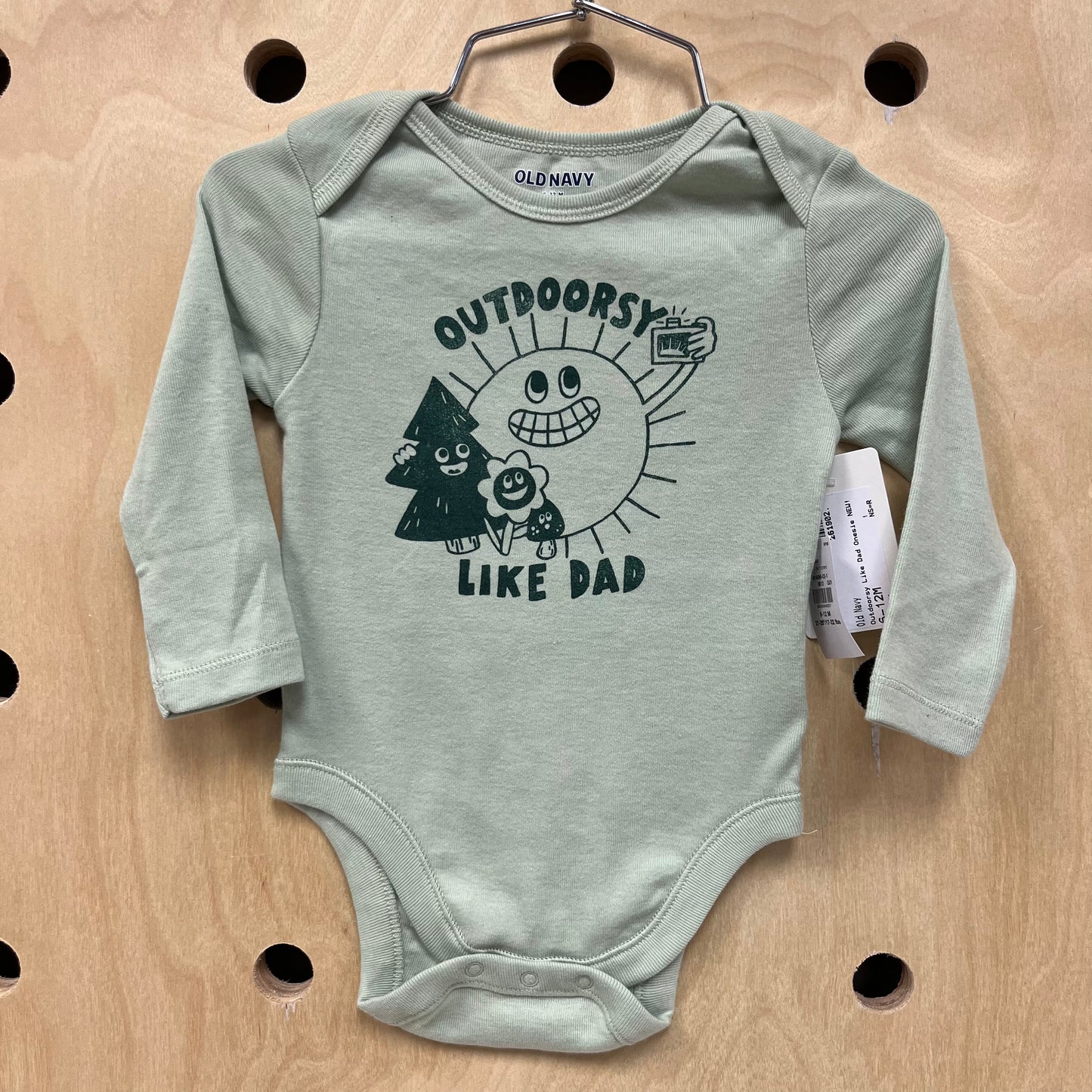 Outdoorsy Like Dad Onesie NEW!