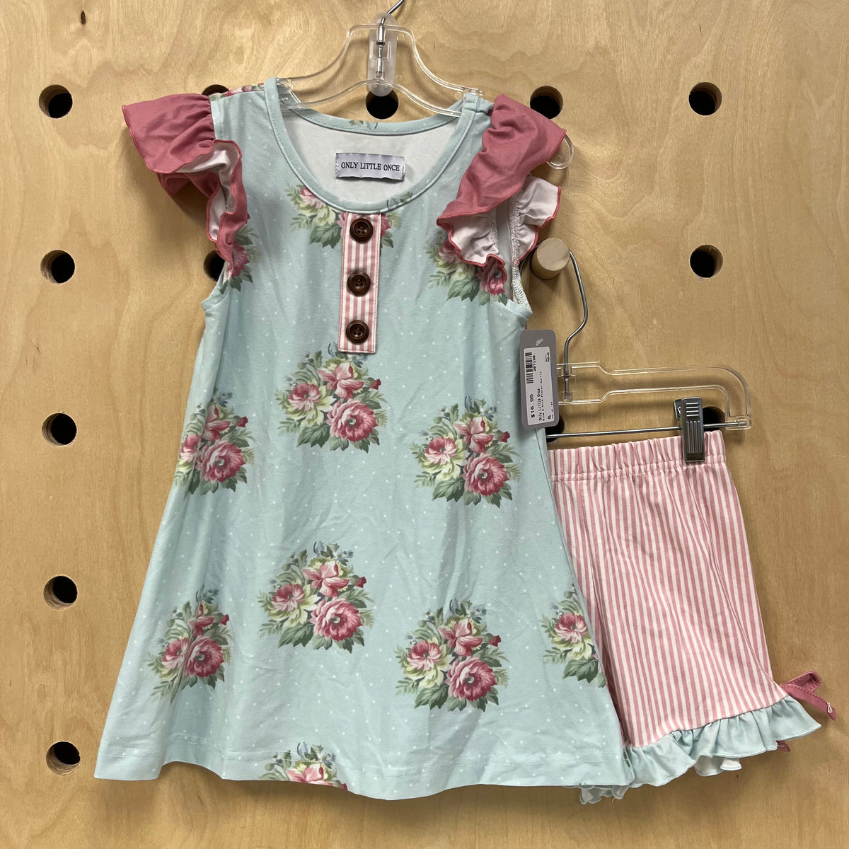 Blue & Pink Floral Outfit
