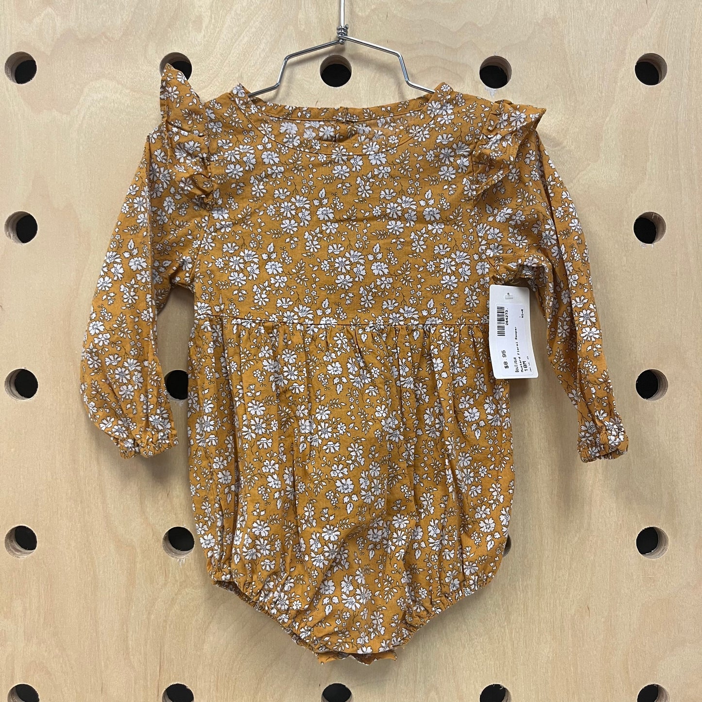 Mustard Floral Romper
