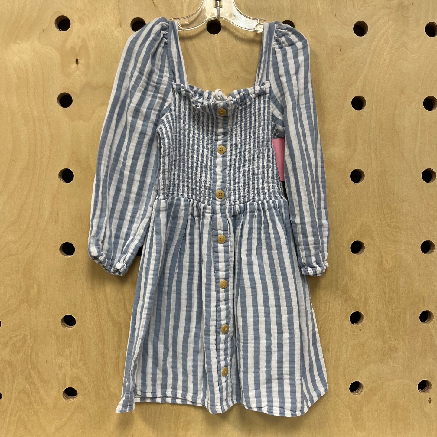 Blue + White Striped Dress