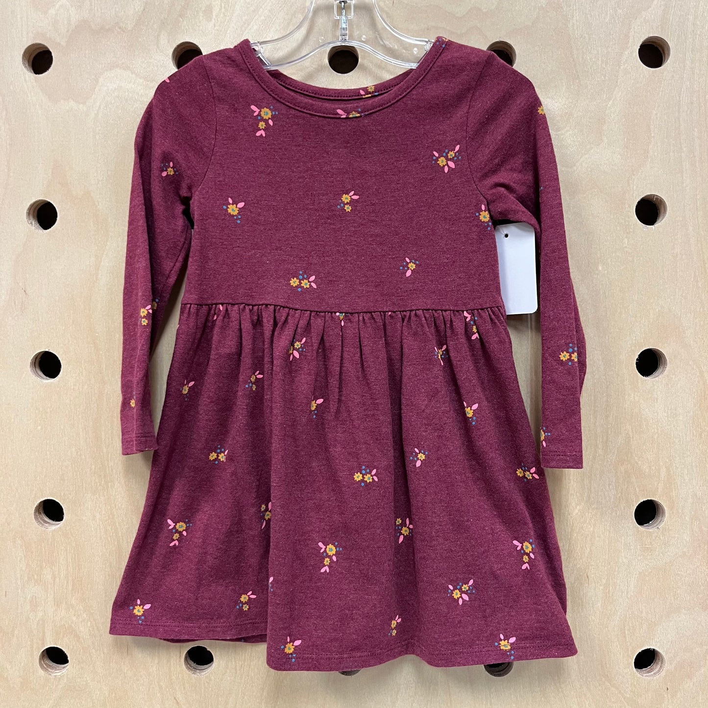 Burgundy Floral Dress