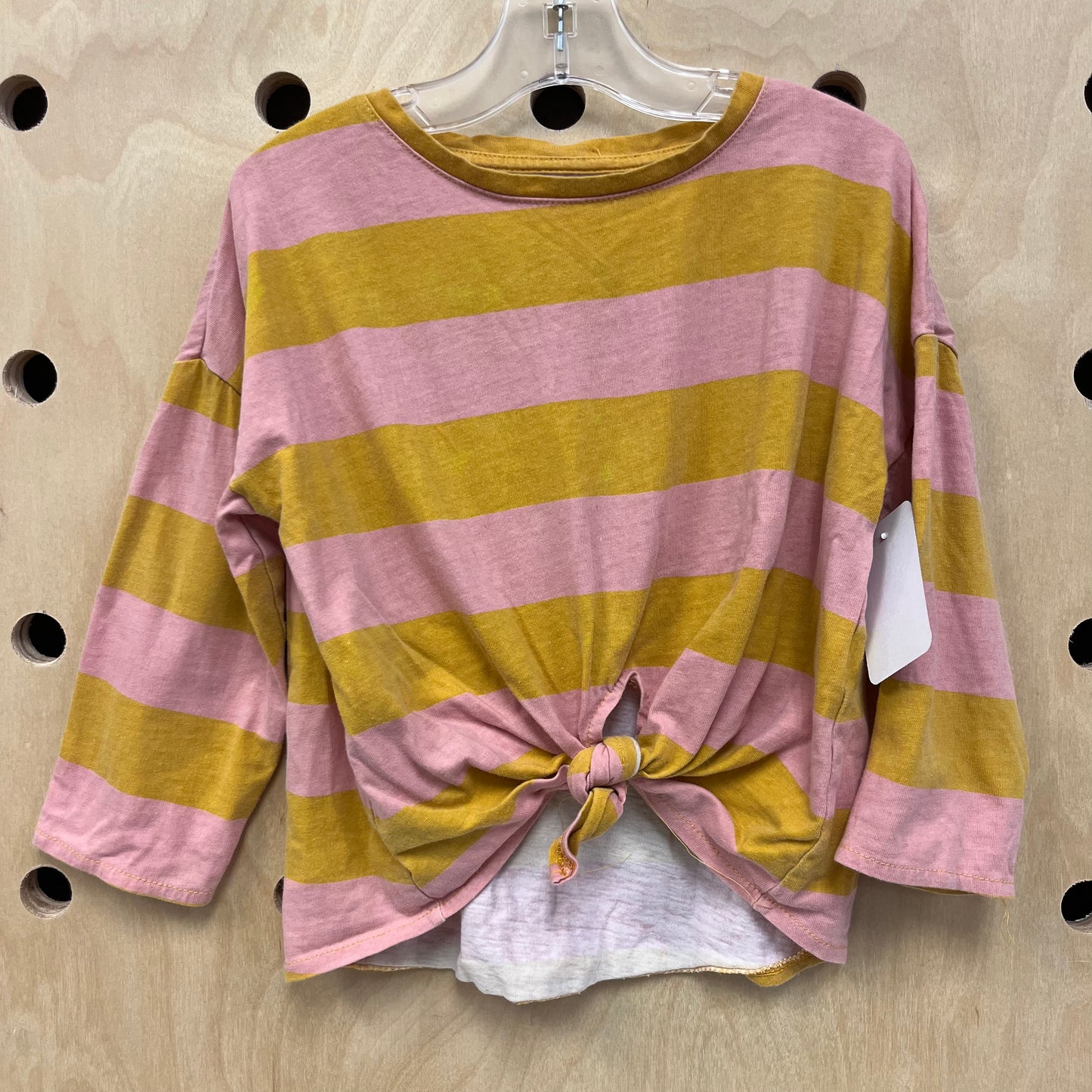Pink + Mustard Tie Top